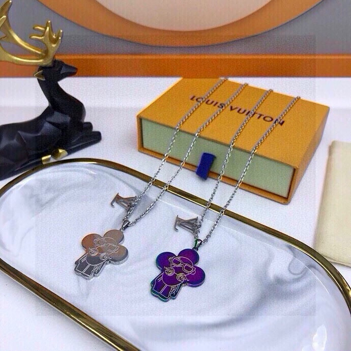 LOUIS VUITTON ルイヴィトン ネックレス ブランド フラワーチャーム 通勤 レディース メンズ 多色展開