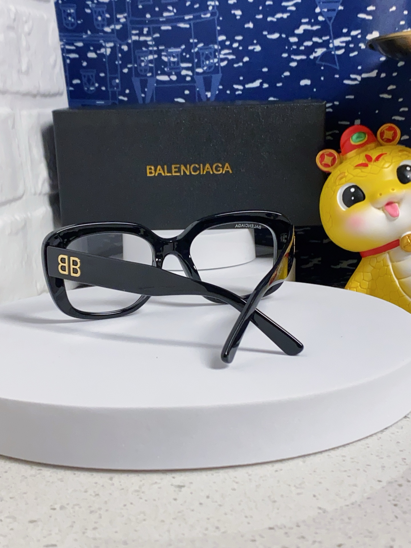 BALENCIAGA バレンシアガ サングラス BB0295 2025年新作 蝶形 大判 フレーム メンズ レディース ブラック ホワイト チェック柄 多色展開 - 画像 5