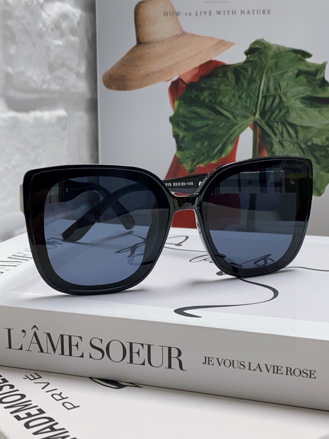 BURBERRY バーバリー サングラス フレーム 2024新作 メンズ レディース 男女兼用 大きめ フレーム ブラック ホワイト ブラウン ネイビー 多色展開 - 画像 3