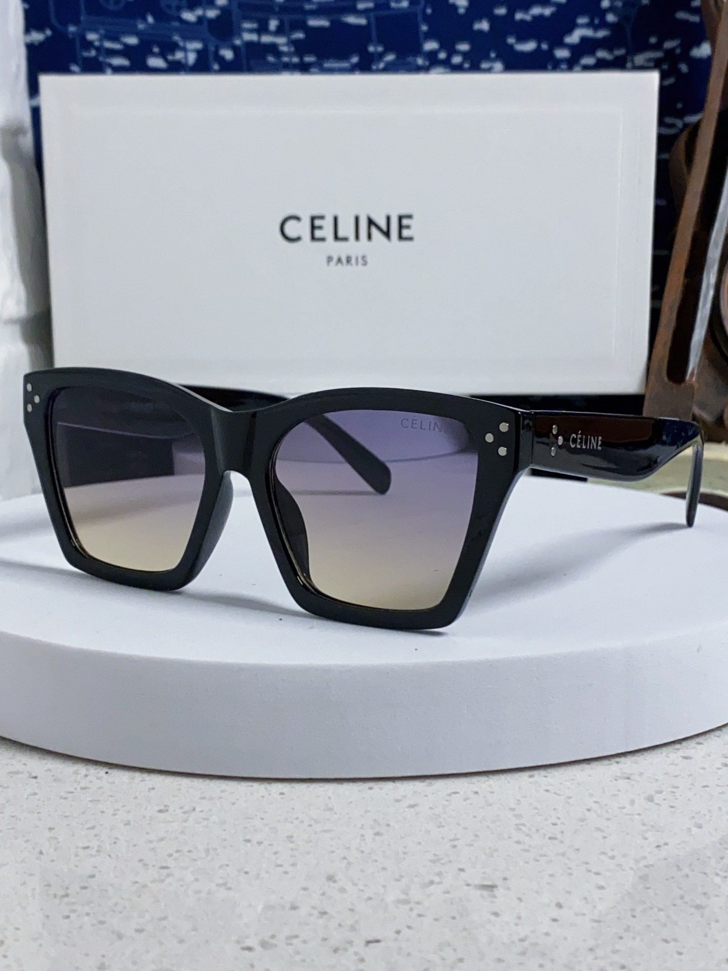 CELINE セリーヌ サングラス P125 フォルム サイズ グラデーション メンズ レディース ブラック 多色展開