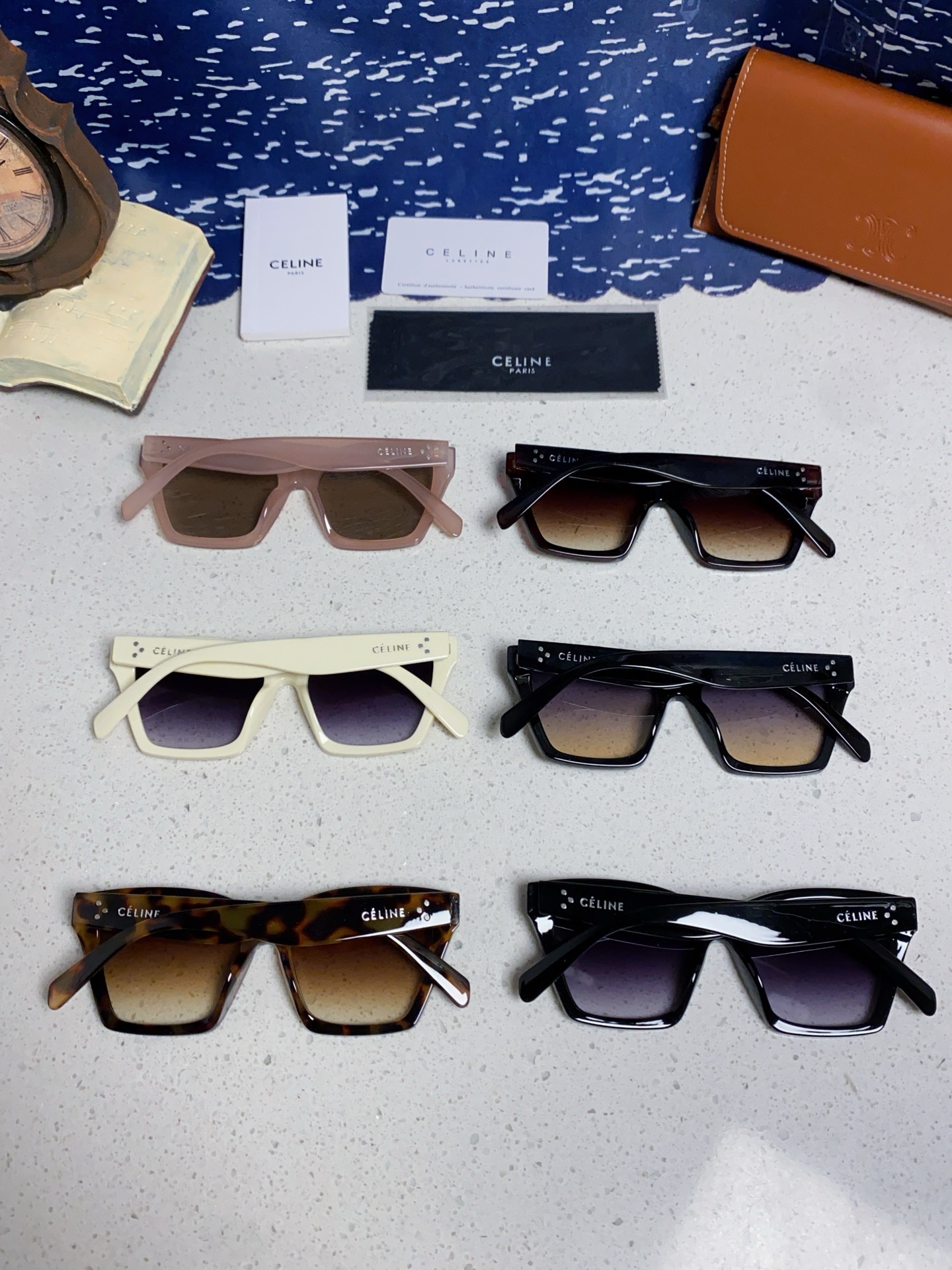 CELINE セリーヌ サングラス P125 サイズ 55-18-145 UVカット 大判 ファッション インスタ映え ピンク 多色展開 - 画像 4