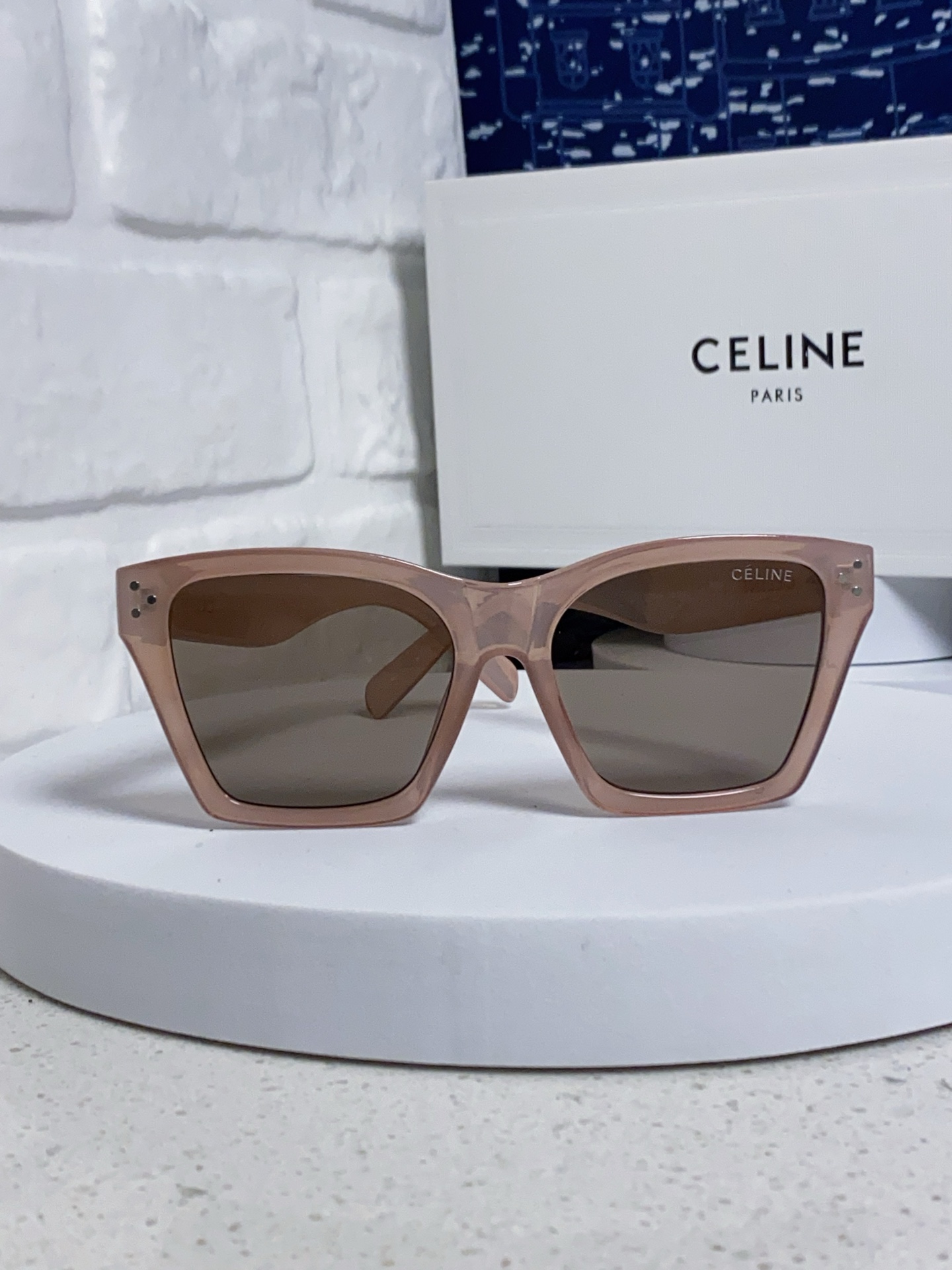 CELINE セリーヌ サングラス P125 サイズ 55-18-145 UVカット 大判 ファッション インスタ映え ピンク 多色展開 - 画像 7