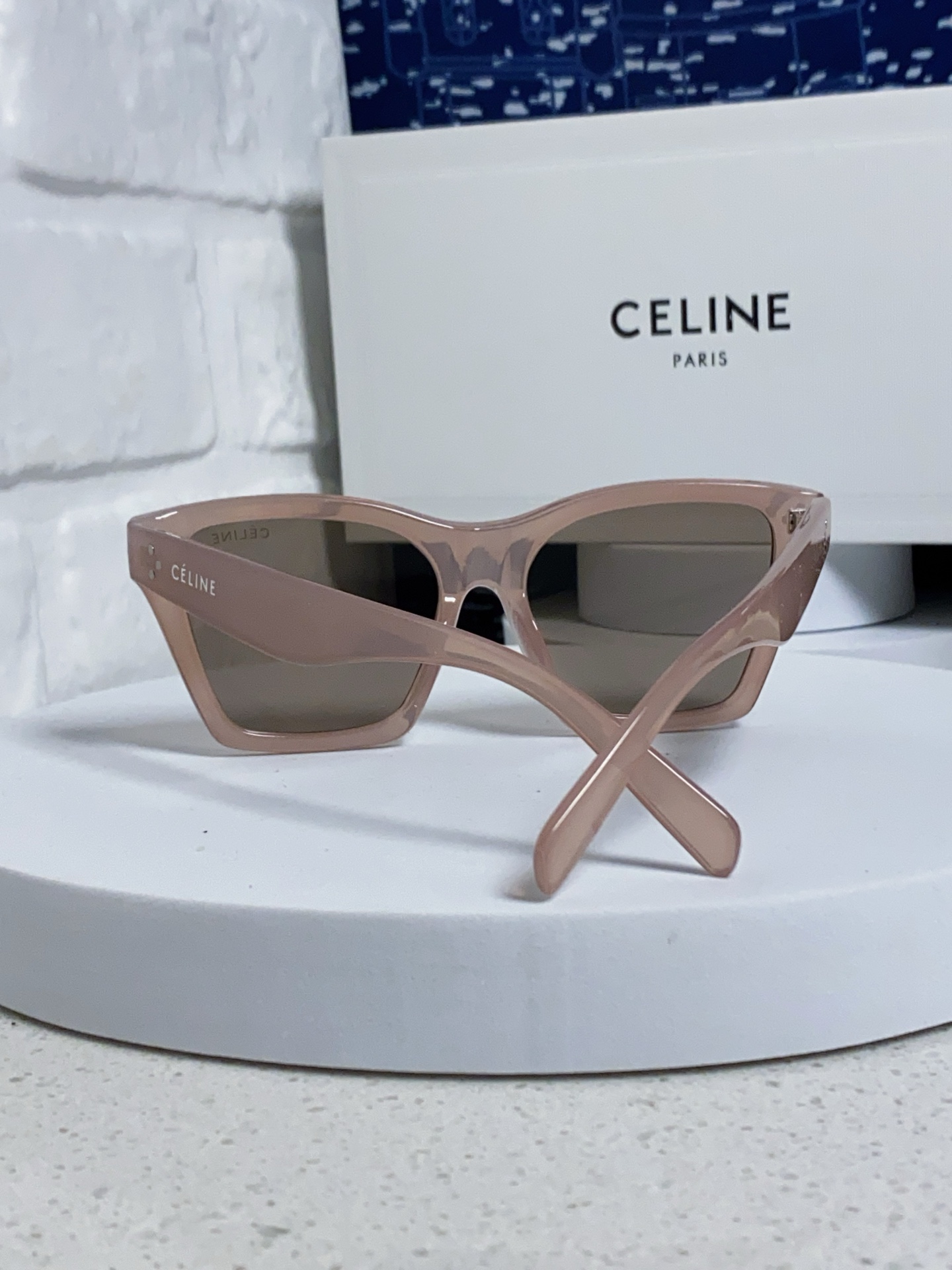 CELINE セリーヌ サングラス P125 サイズ 55-18-145 UVカット 大判 ファッション インスタ映え ピンク 多色展開 - 画像 8