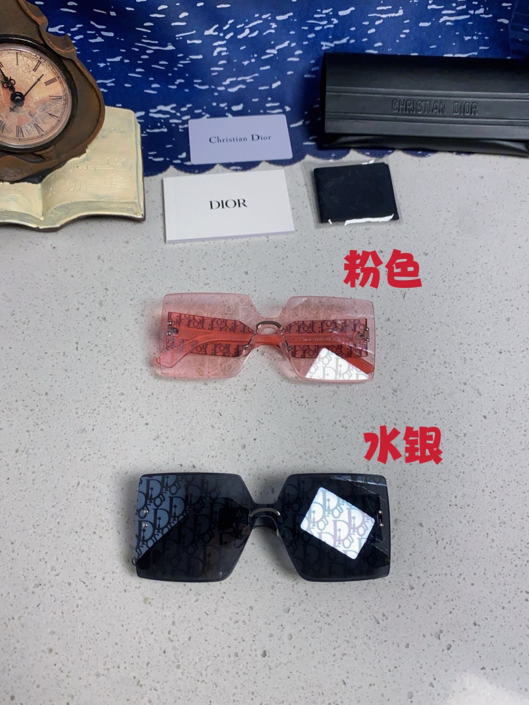 DIOR ディオール サングラス フレームレス シルク ブラック 多色展開 - 画像 4