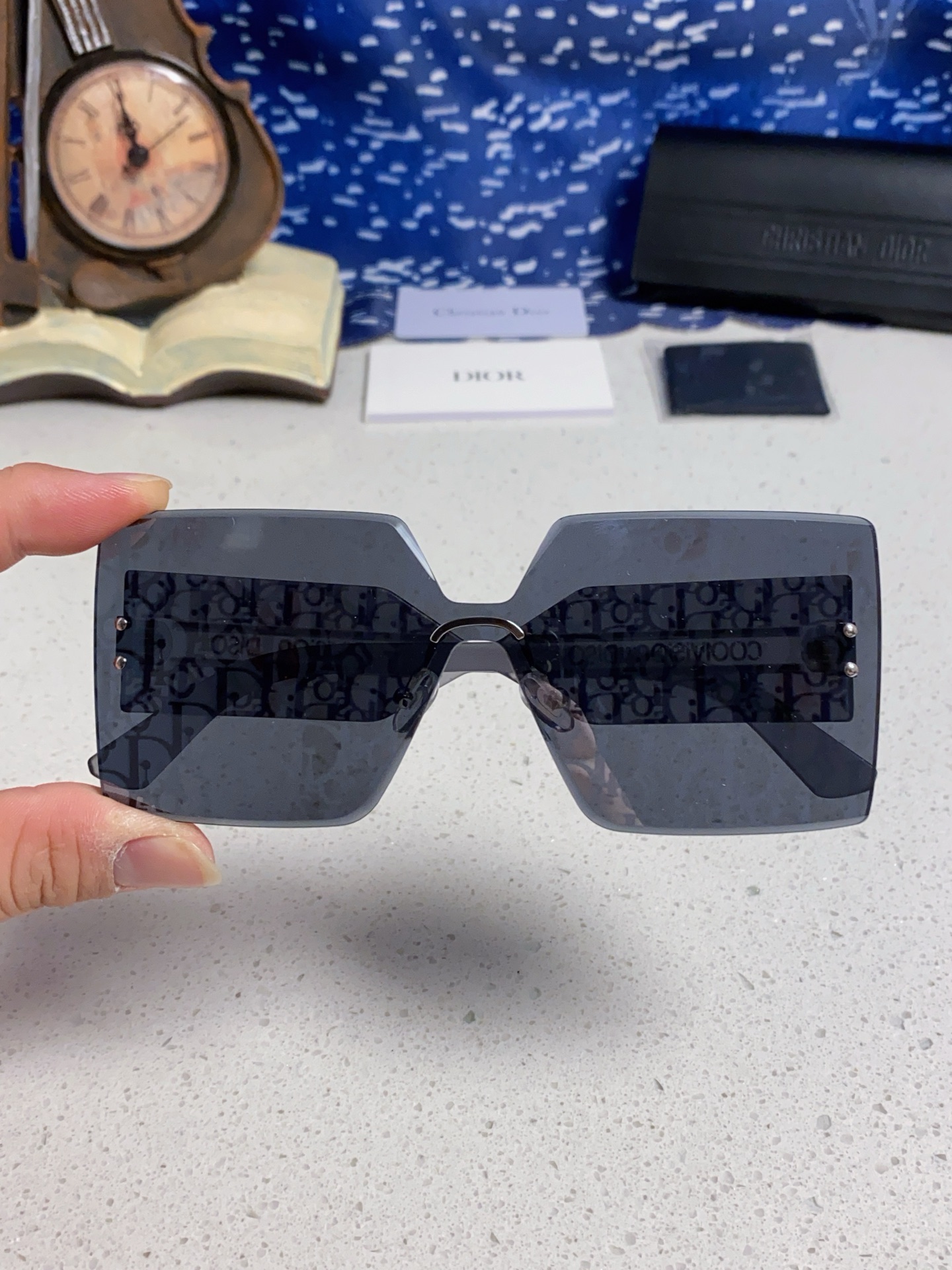 DIOR ディオール サングラス フレームレス シルク ブラック 多色展開 - 画像 8