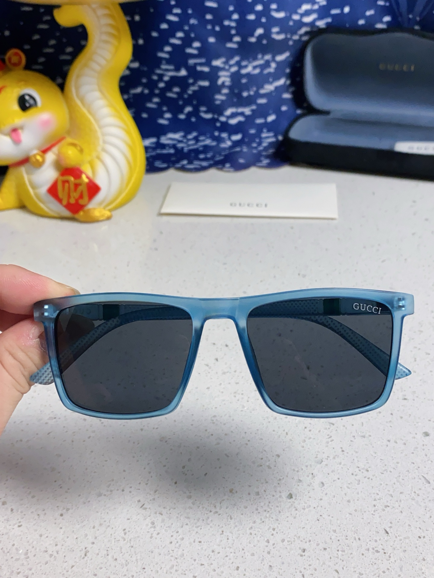GUCCI グッチ サングラス メンズ レディース 偏光 2025年モデル ブルー - 画像 4