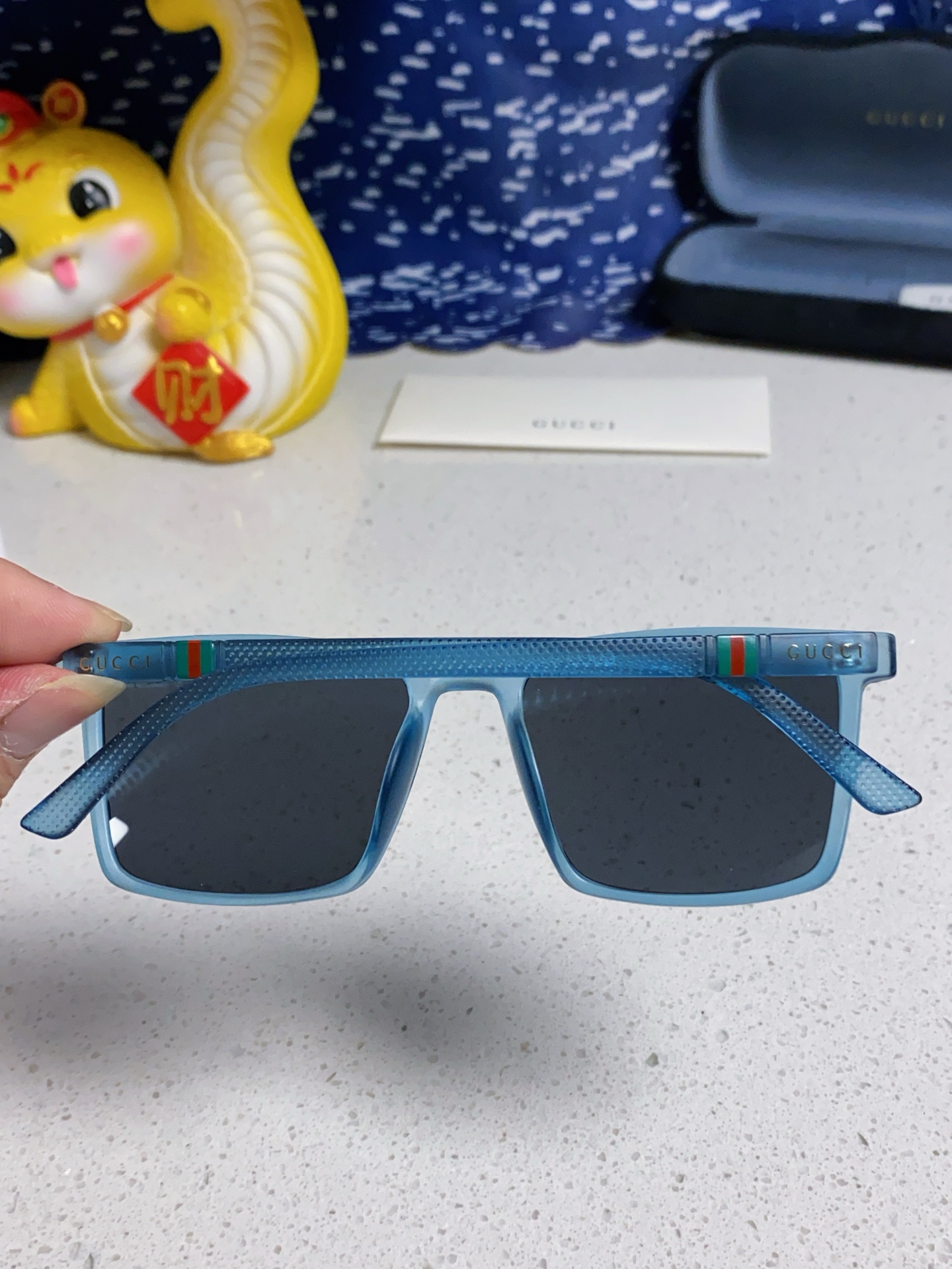 GUCCI グッチ サングラス メンズ レディース 偏光 2025年モデル ブルー - 画像 5
