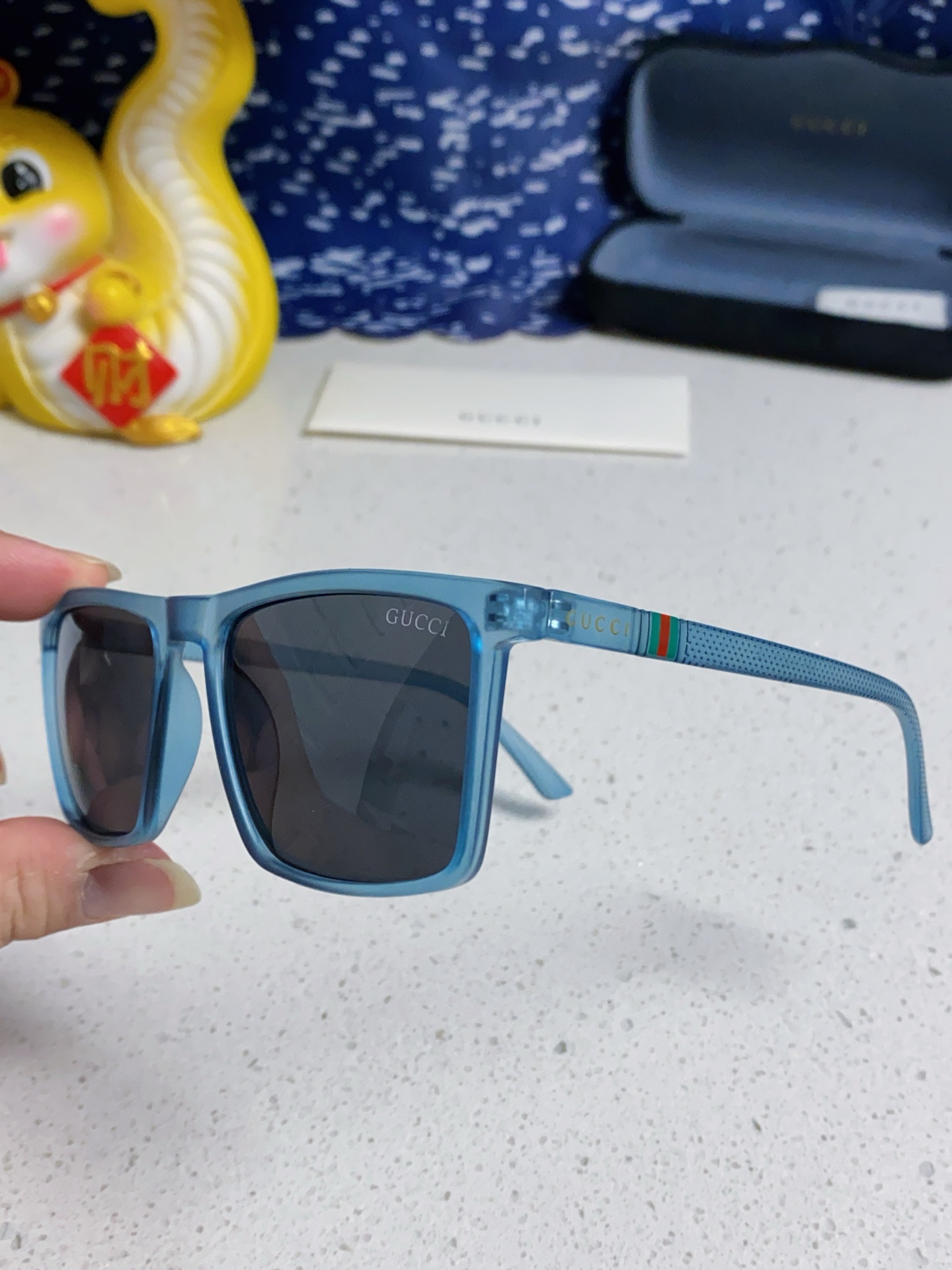 GUCCI グッチ サングラス メンズ レディース 偏光 2025年モデル ブルー - 画像 6