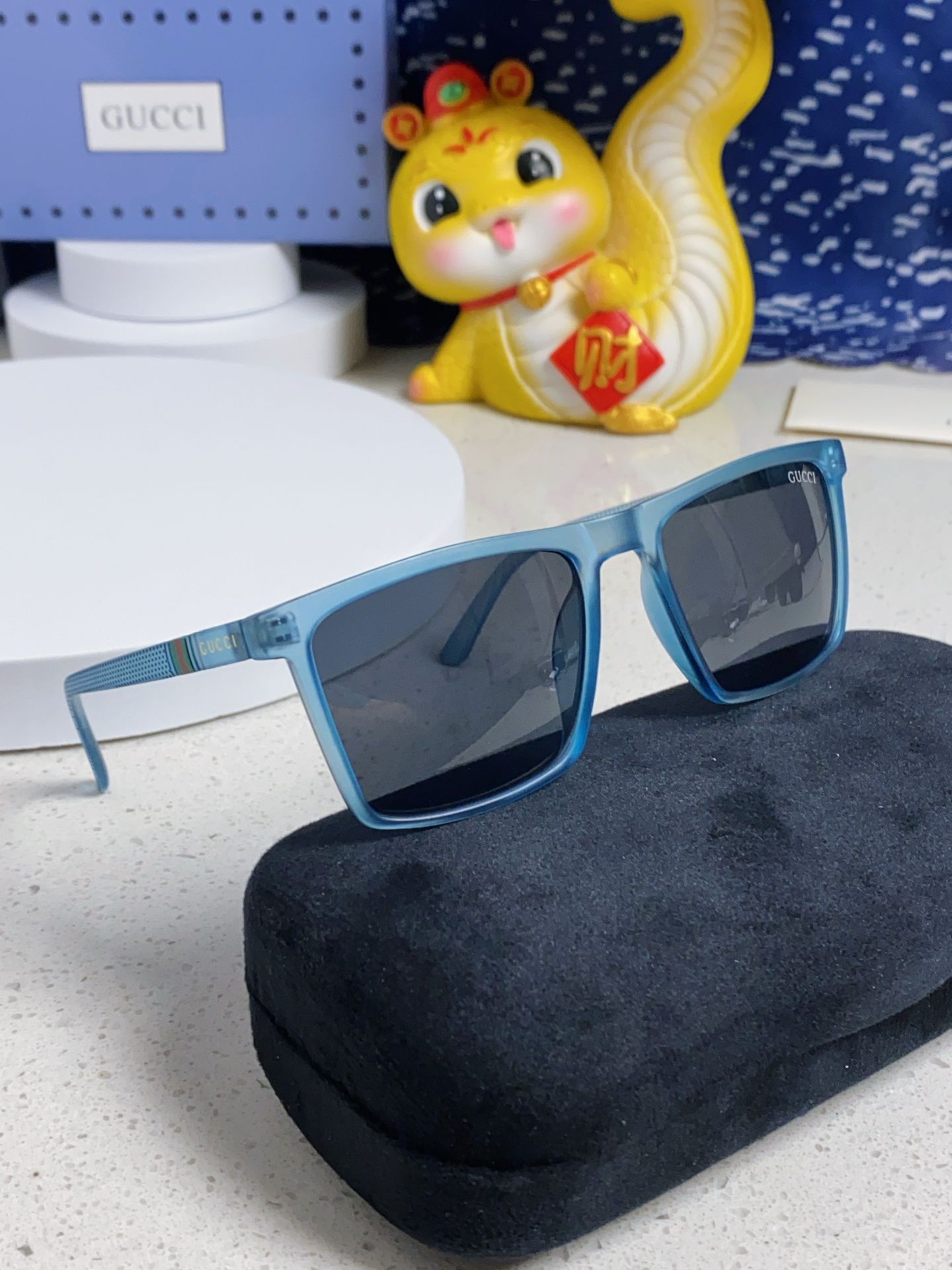 GUCCI グッチ サングラス メンズ レディース 偏光 2025年モデル ブルー - 画像 9