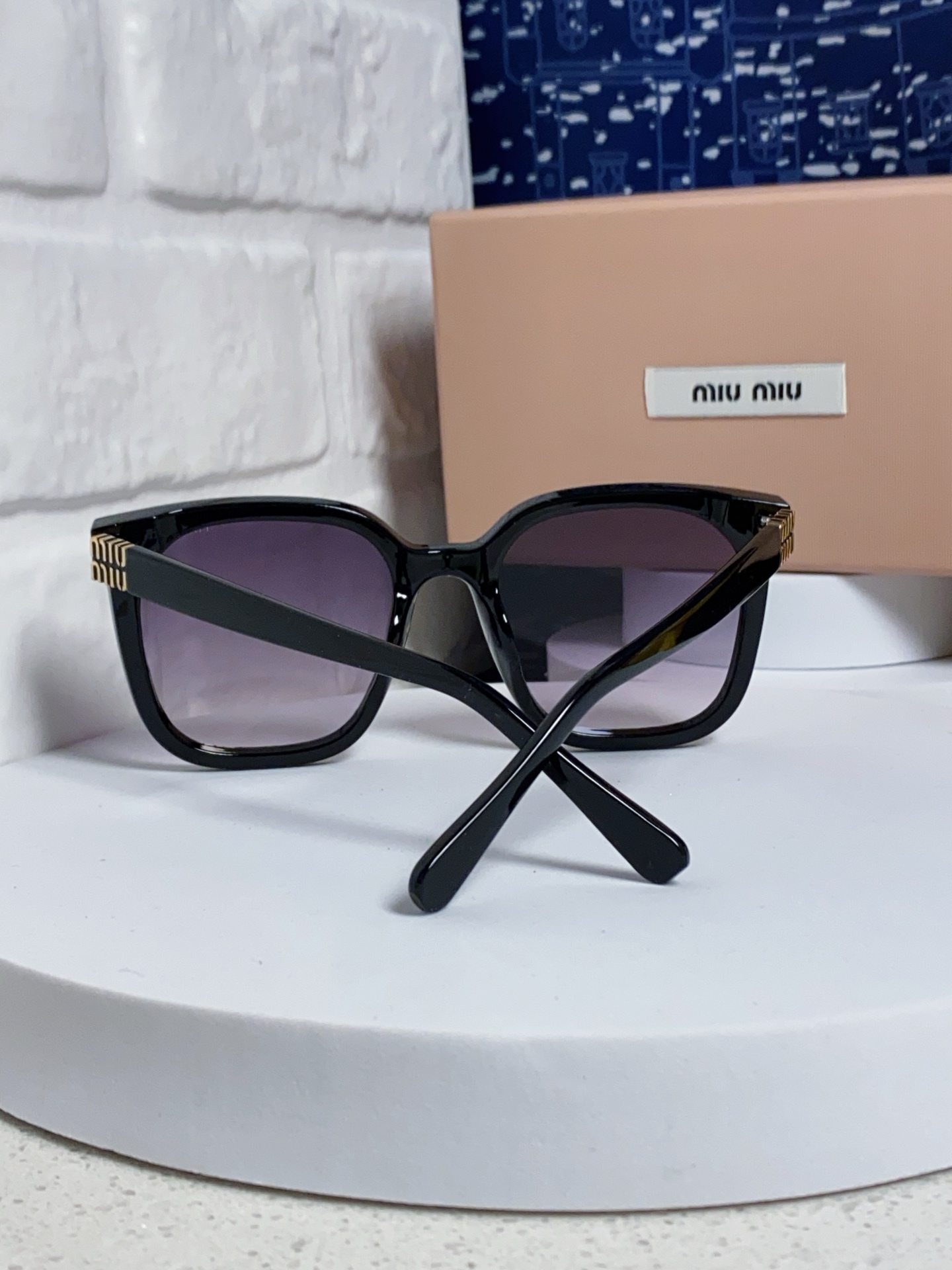 MIU MIU ミウミウ サングラス フラットレンズ 通勤 レディース ブラック 多色展開 - 画像 6