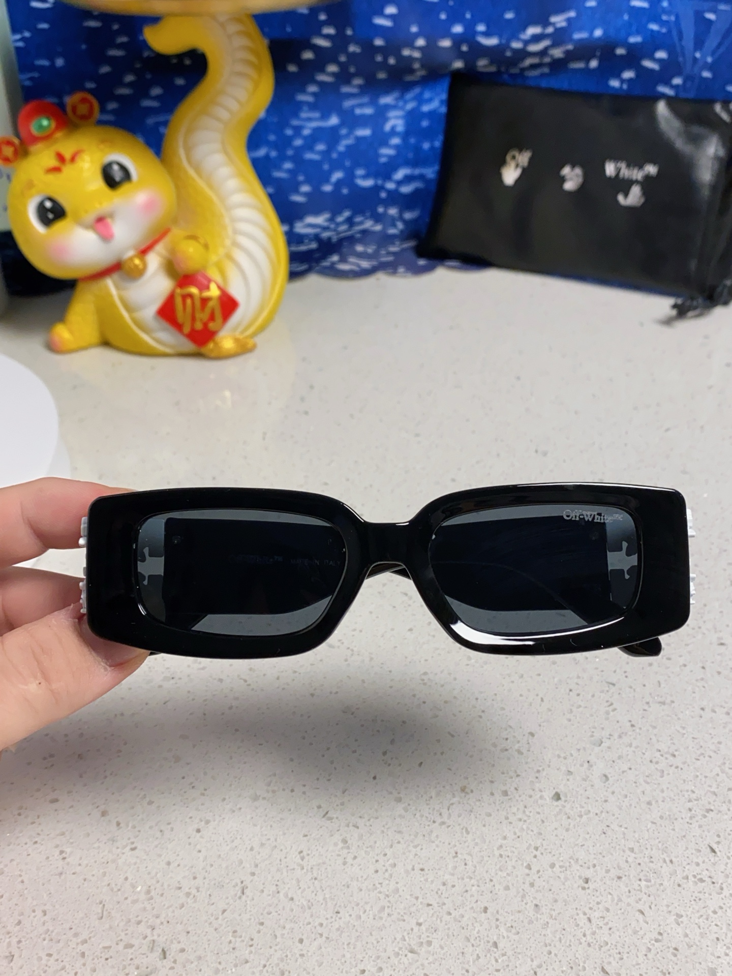 Off-White オフホワイト サングラス フラットサングラス 通勤 メンズ レディース オフホワイト 多色展開 - 画像 6
