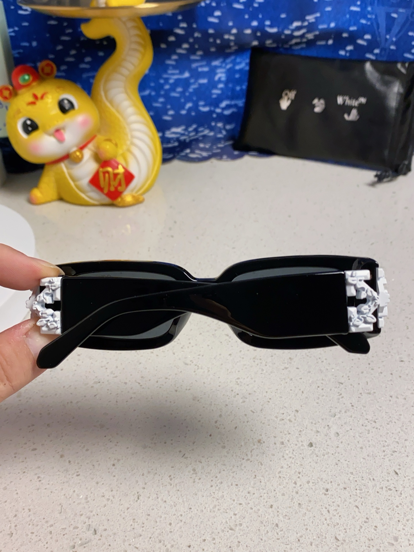 Off-White オフホワイト サングラス フラットサングラス 通勤 メンズ レディース オフホワイト 多色展開 - 画像 7