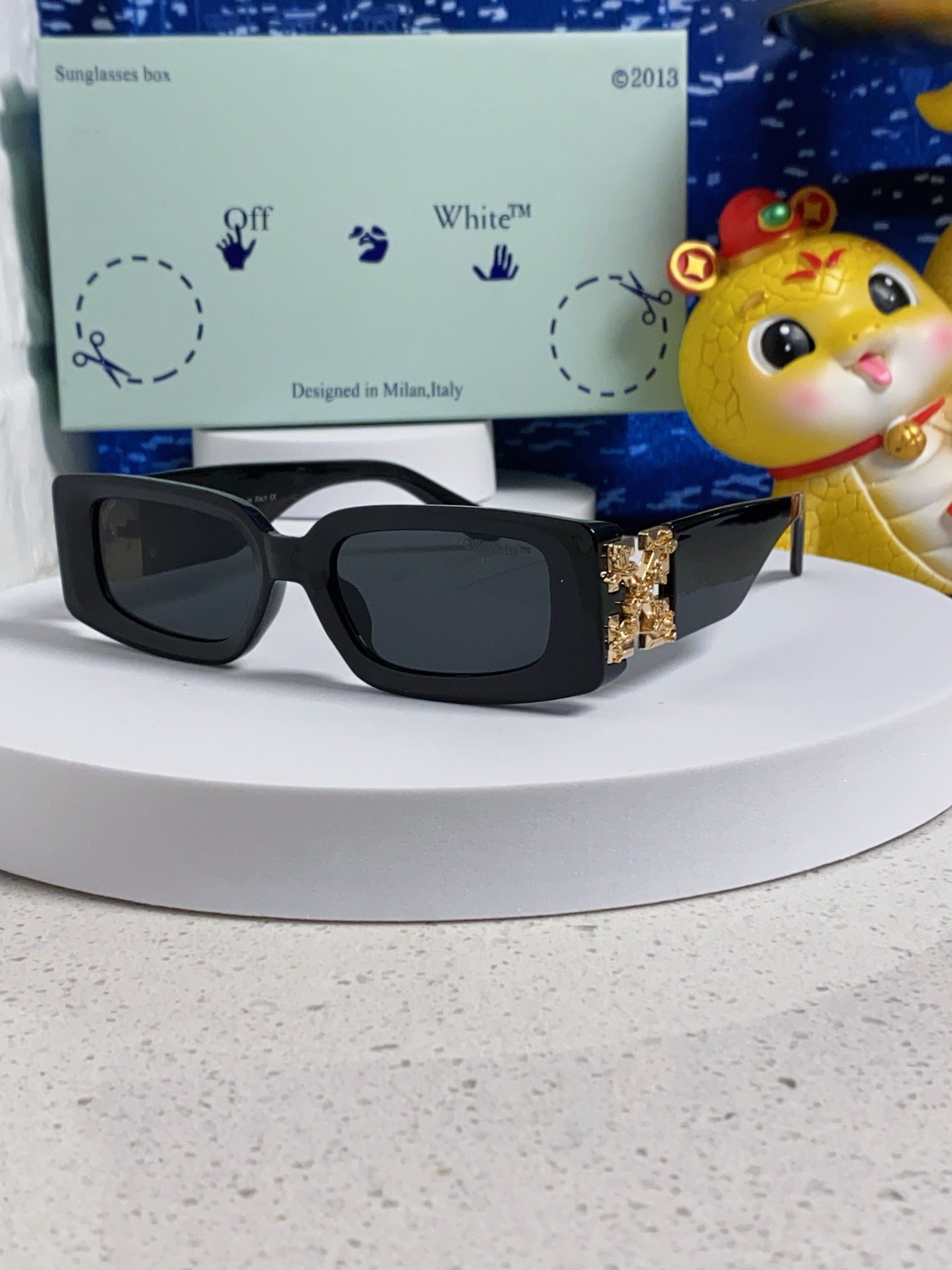 P125 Off White 2025新款OFF复古方框WHITE墨镜男ow小红书网红同款个性太阳眼镜女士墨镜_31313