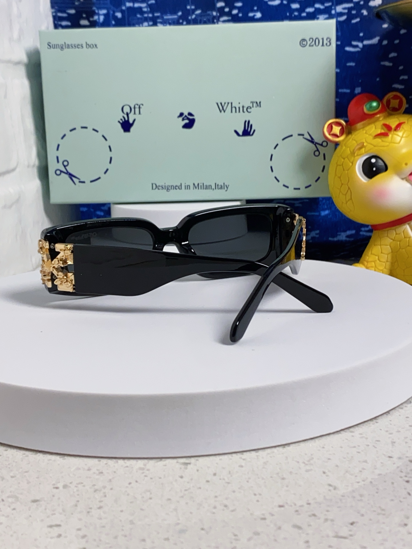 P125 Off White 2025新款OFF复古方框WHITE墨镜男ow小红书网红同款个性太阳眼镜女士墨镜_31313 - 画像 5