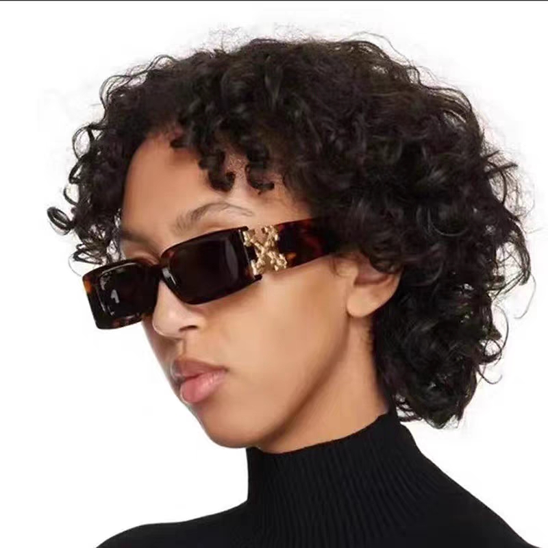 Off-White オフホワイト サングラス メンズ レディース フラットレンズ レトロ テンプルにロゴ 多色展開