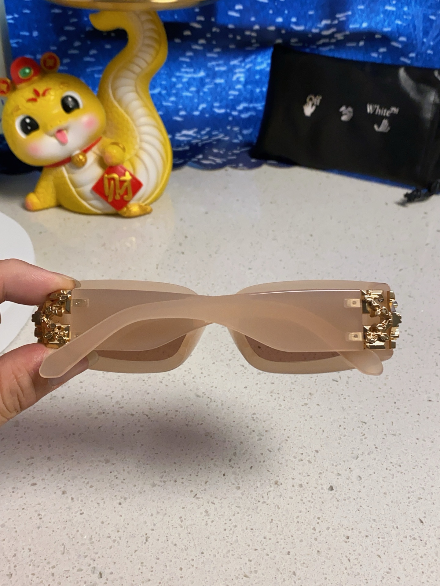 Off White オフホワイト サングラス フレーム オーバル メンズ レディース ホワイト 多色展開 - 画像 7