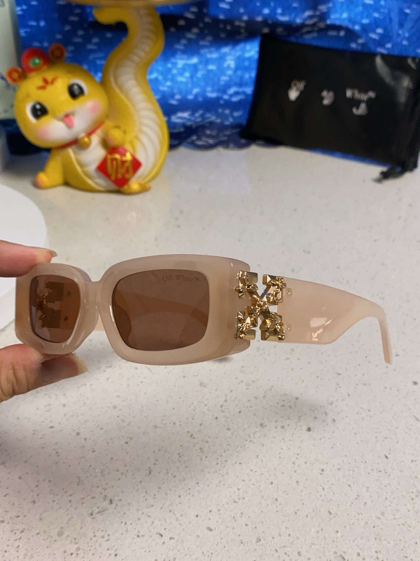 Off White オフホワイト サングラス フレーム オーバル メンズ レディース ホワイト 多色展開 - 画像 8