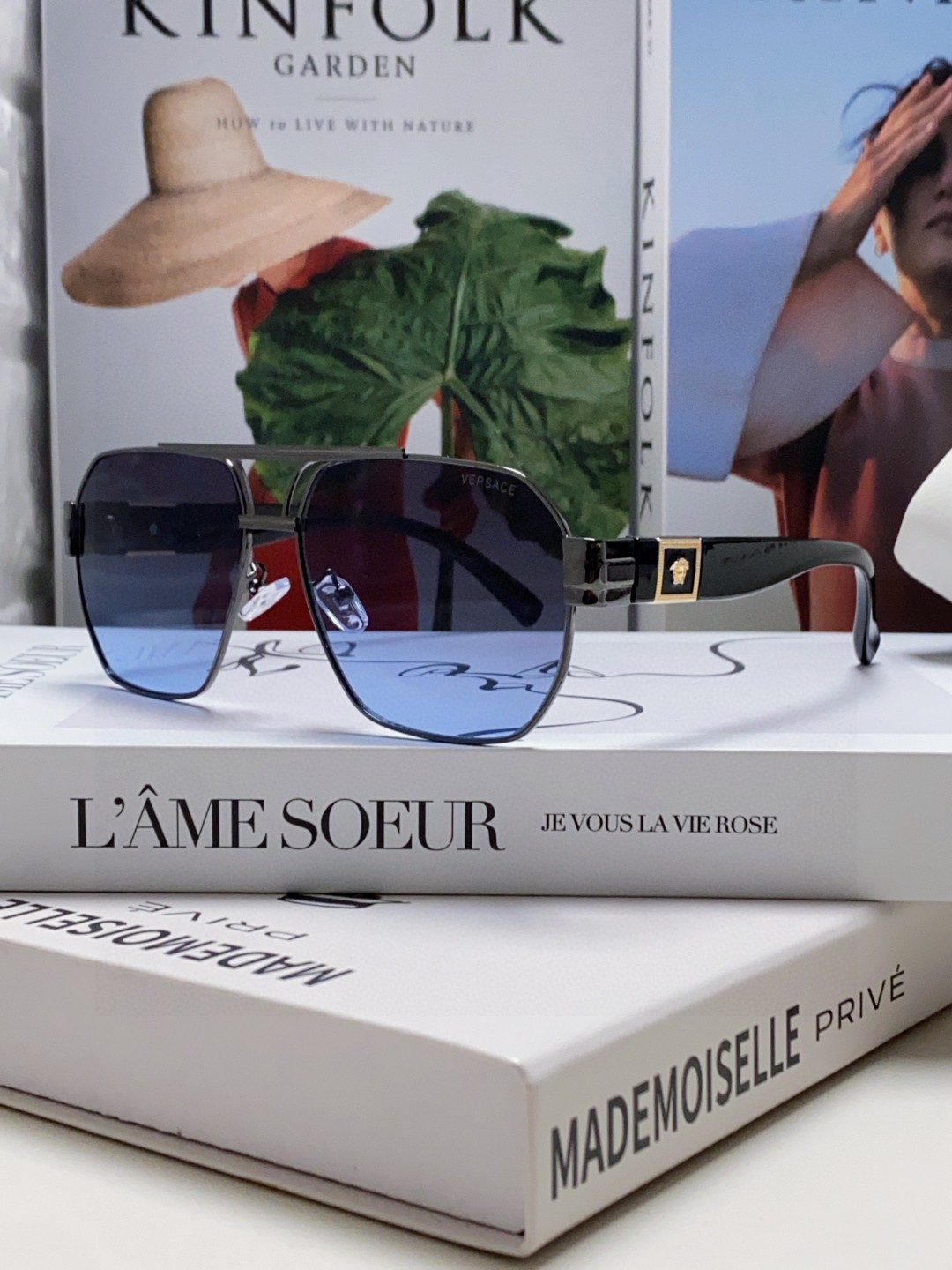 VERSACE ヴェルサーチ サングラス メンズ ブラック ピンクゴールド メデューサロゴ 23249 23248 23247 23246 23245 多色展開