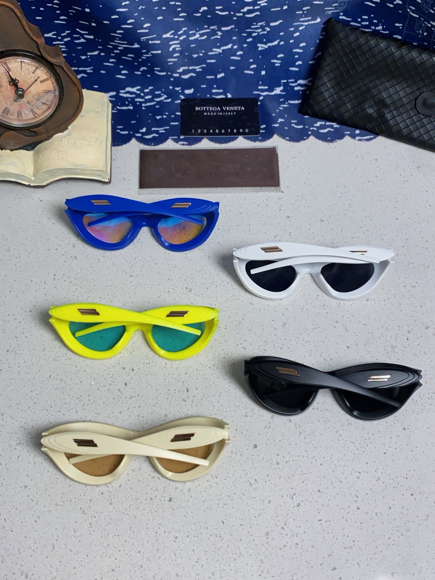 BOTTEGA VENETA ボッテガヴェネタ サングラス パステルカラー 多色展開 フェイスカバー 未来感 ライディング メンズ レディース 白 31395 - 画像 3