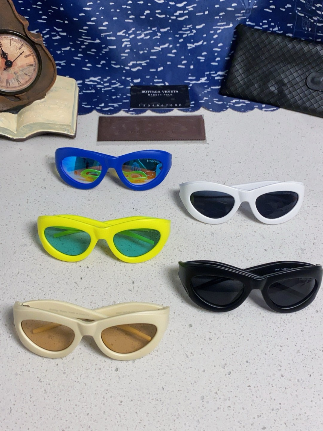 BOTTEGA VENETA ボッテガヴェネタ サングラス 2025年新作 ユニセックス 未来感 レディース メンズ ブルー 多色展開 - 画像 5