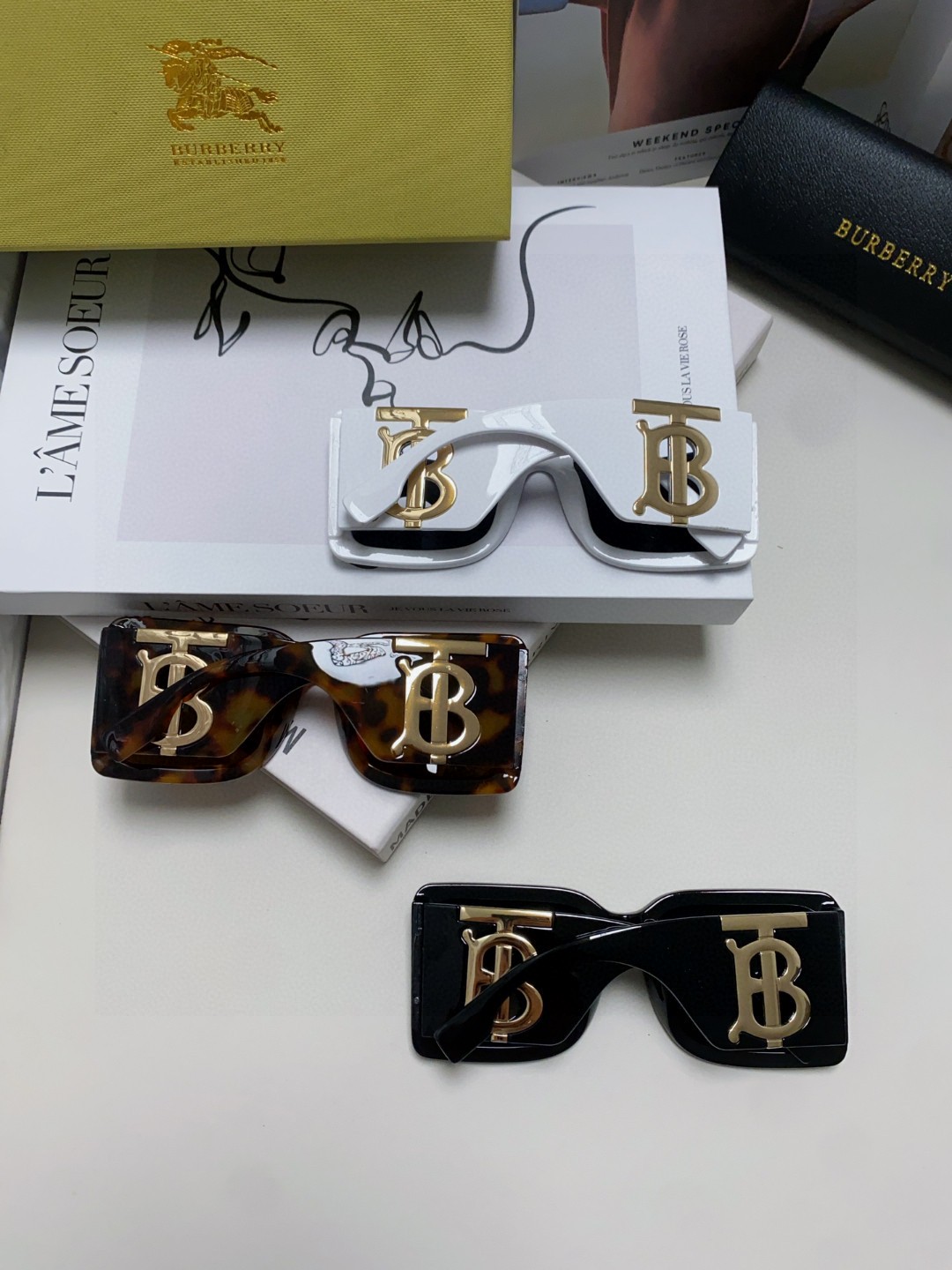 BURBERRY バーバリー メガネ フレーム 大きめ レディース 大きな型 ブランド 24年新作 BE4406U 3色展開 - 画像 4