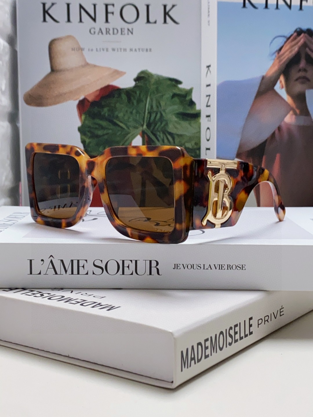 BURBERRY バーバリーメガネ ビッグフレーム ミラー レディース 31416 多色展開 - 画像 4