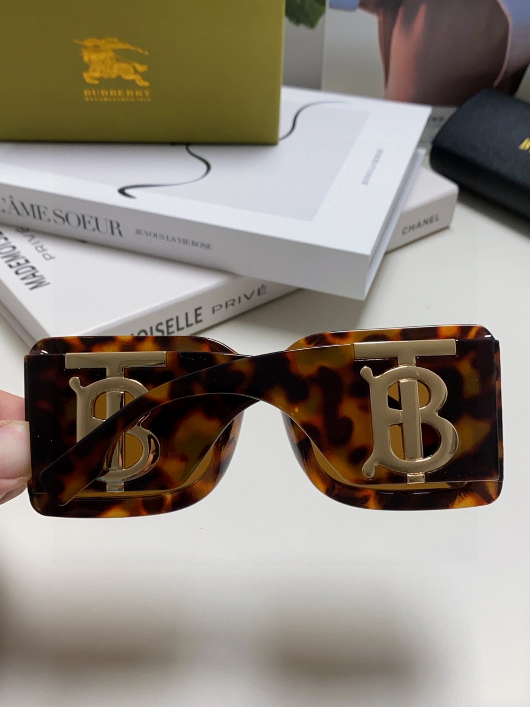 BURBERRY バーバリーメガネ ビッグフレーム ミラー レディース 31416 多色展開 - 画像 8