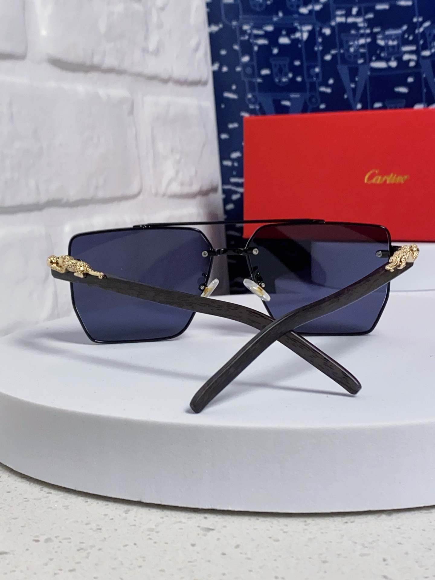 Cartier カルティエ フレームサングラス フレームタイプ メンズ レディース プラネット デザイン 2025 新作 ブラック 多色展開 - 画像 6