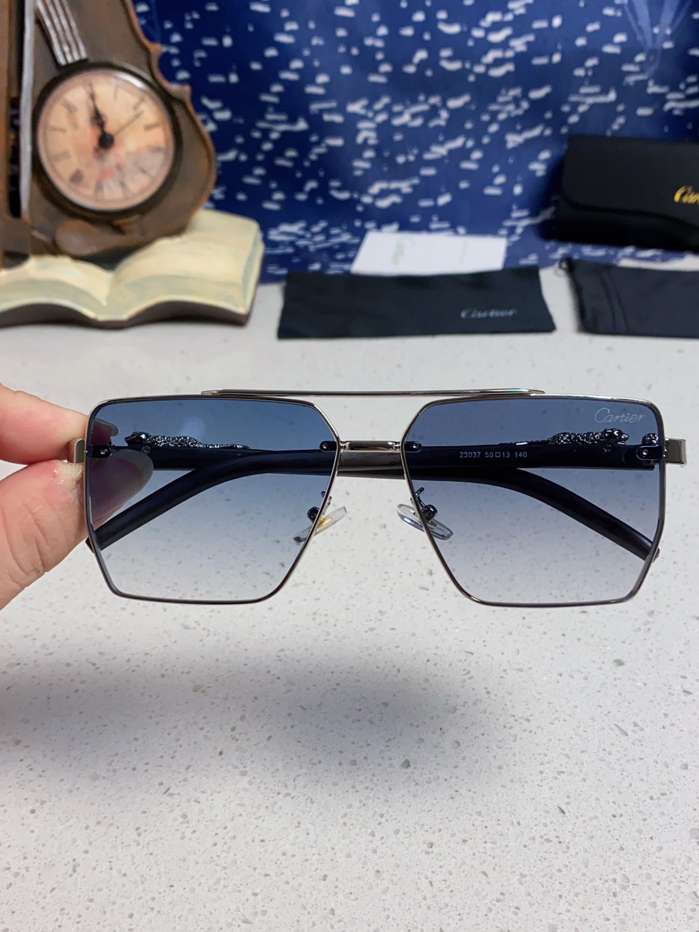CARTEUR カルティエ メンズサングラス フライトグラス ペンギン デザイン 2025新作 23037 59□13 140 多色展開 - 画像 7