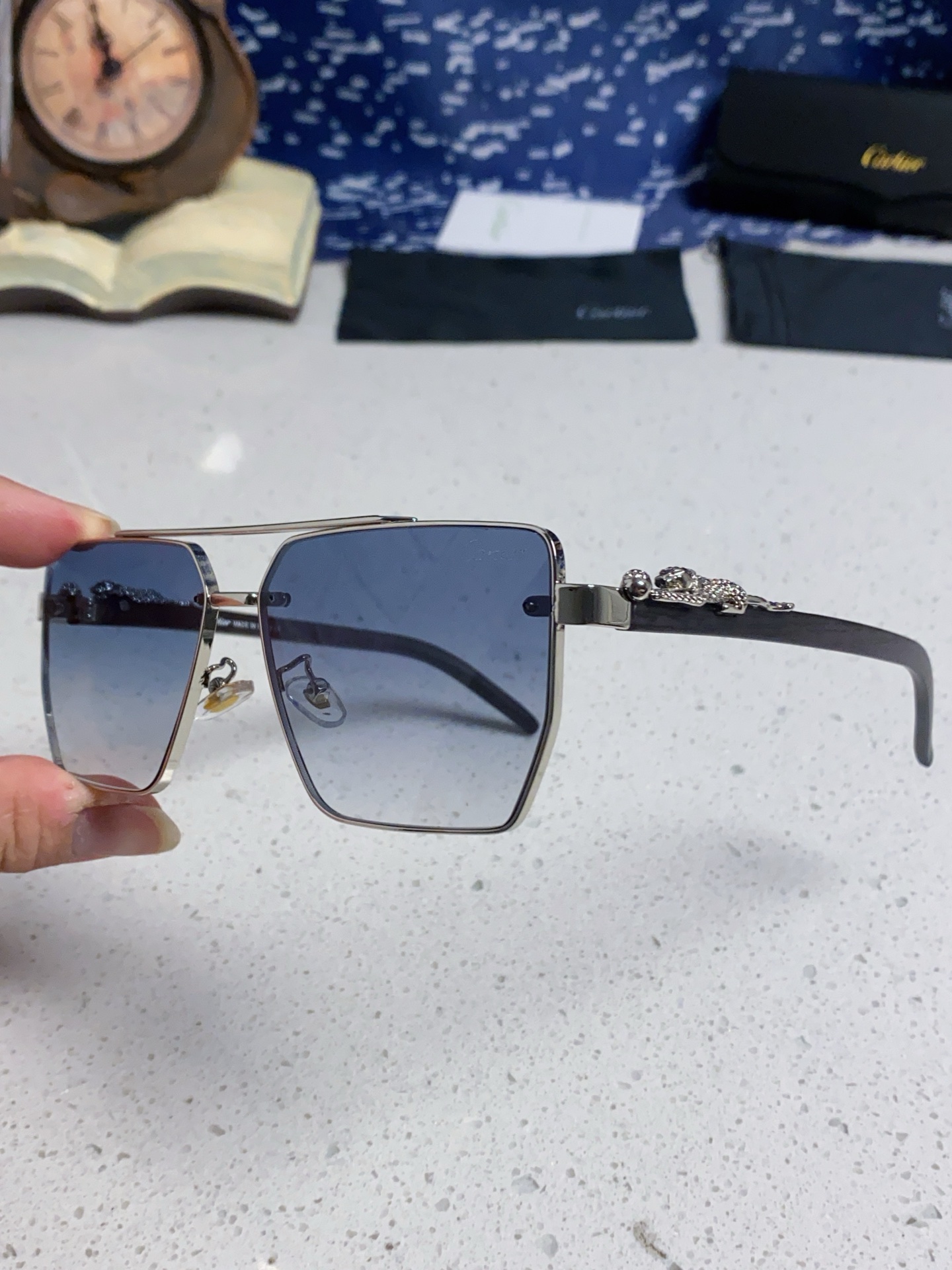 CARTEUR カルティエ メンズサングラス フライトグラス ペンギン デザイン 2025新作 23037 59□13 140 多色展開 - 画像 9
