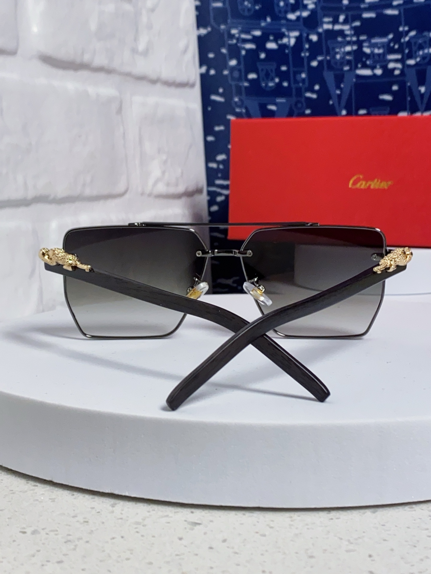 Cartier カルティエ プラネット サングラス ブラック メンズ サングラス シルバー ポリカarbonate フレーム グラデーションレンズ 6色展開 - 画像 6