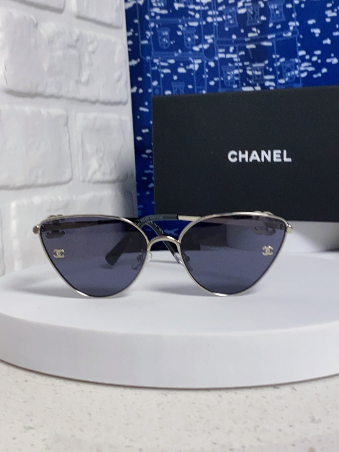 CHANEL シャネル サングラス フェイス形状：丸みを帯びた猫目型 レディース 通勤 シルバー ブラック ブラウン 多色展開 - 画像 5