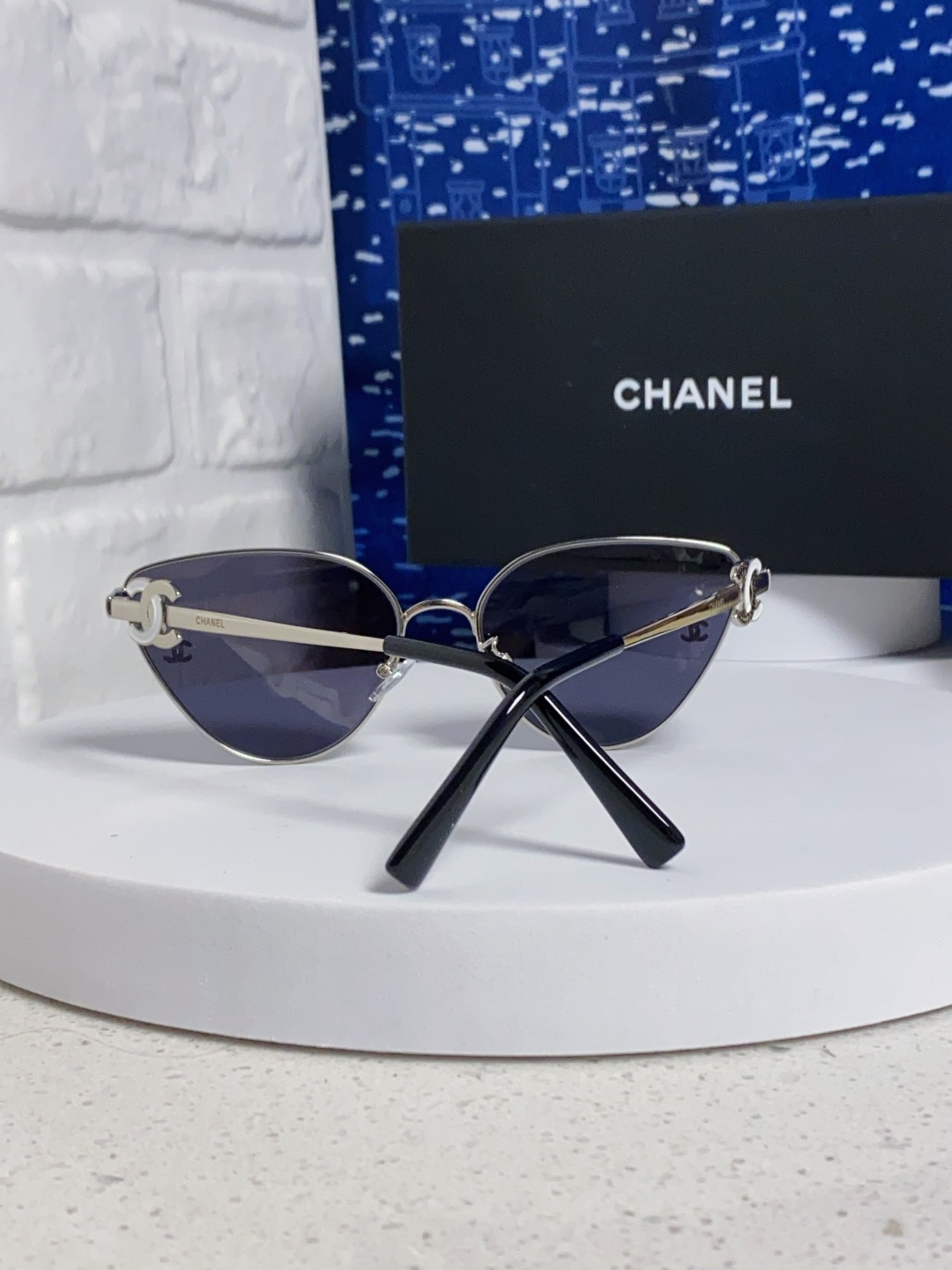 CHANEL シャネル サングラス フェイス形状：丸みを帯びた猫目型 レディース 通勤 シルバー ブラック ブラウン 多色展開 - 画像 6