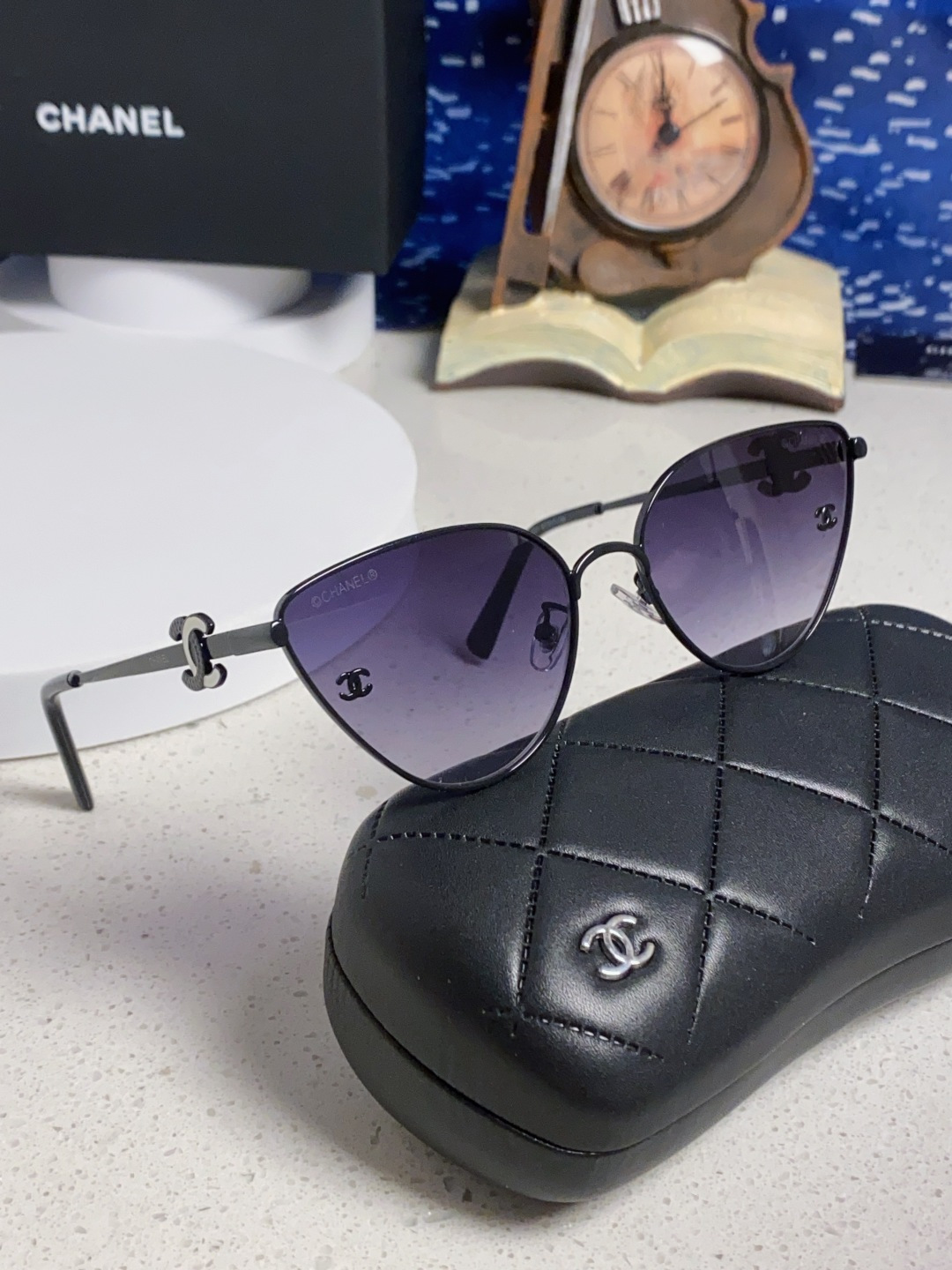 CHANEL シャネル サングラス メタルフレーム フラットサイン レディース ブラック 多色展開 - 画像 2