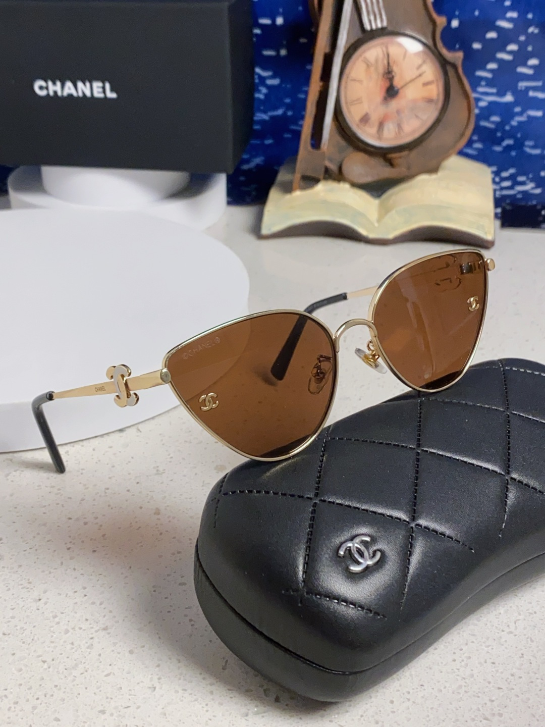 CHANEL シャネル サングラス パイロット型 フレーム レディース チャンネル 31270 茶色 多色展開 - 画像 2