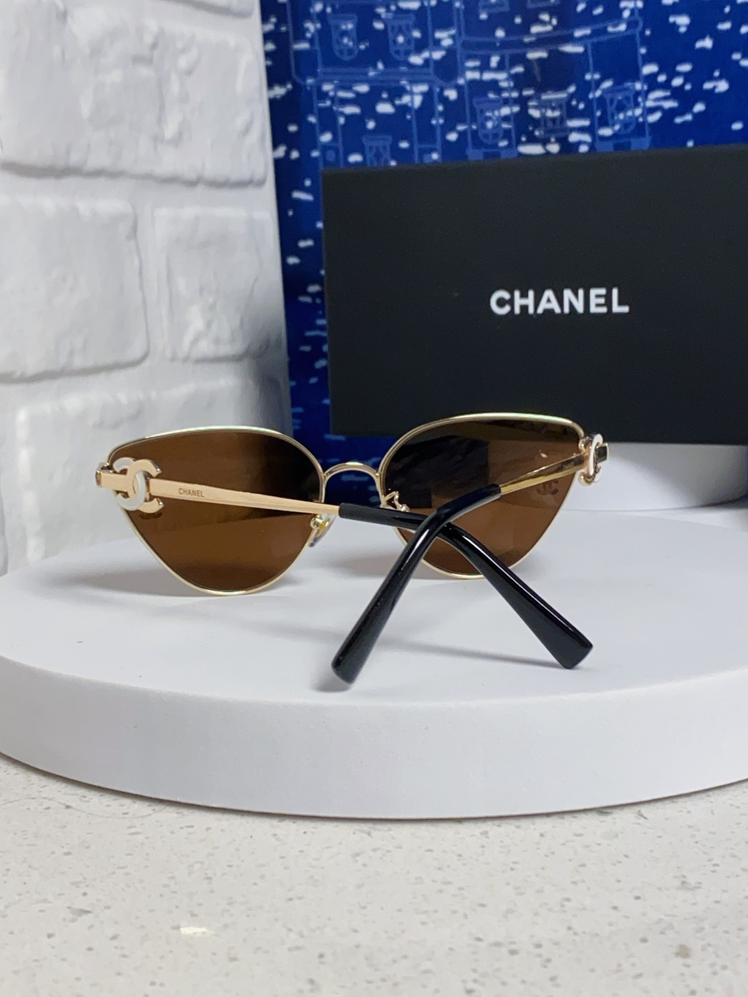 CHANEL シャネル サングラス パイロット型 フレーム レディース チャンネル 31270 茶色 多色展開 - 画像 6