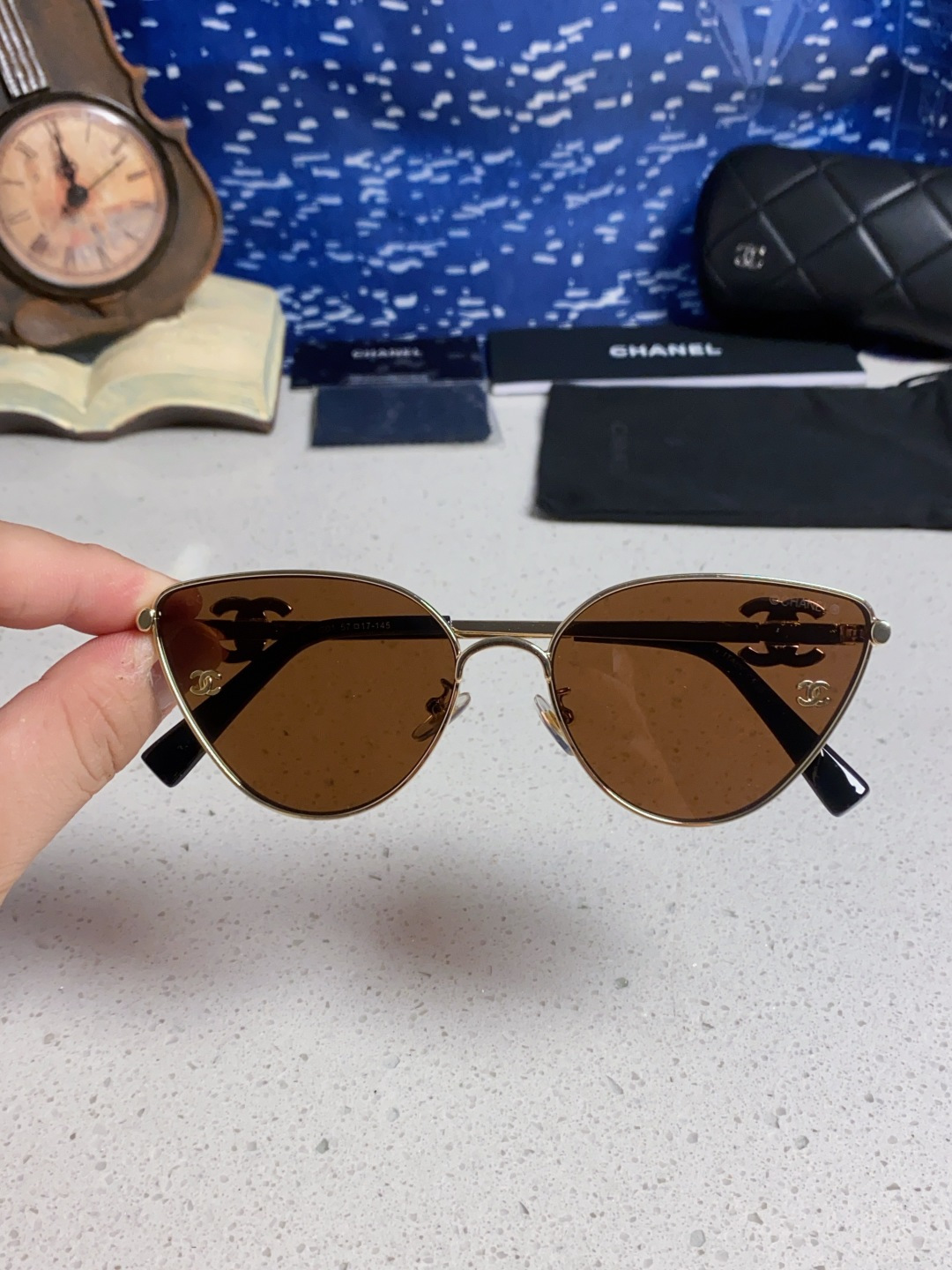 CHANEL シャネル サングラス パイロット型 フレーム レディース チャンネル 31270 茶色 多色展開 - 画像 7