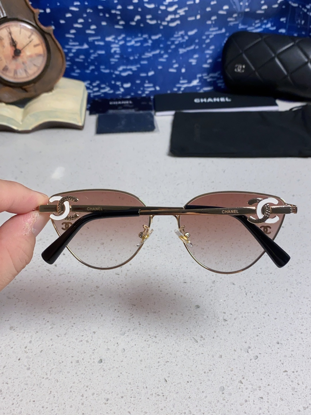 CHANEL シャネル サングラス フレーム太め レディース ブラック ピンク ブラウン ブラック 他全5色展開 - 画像 8