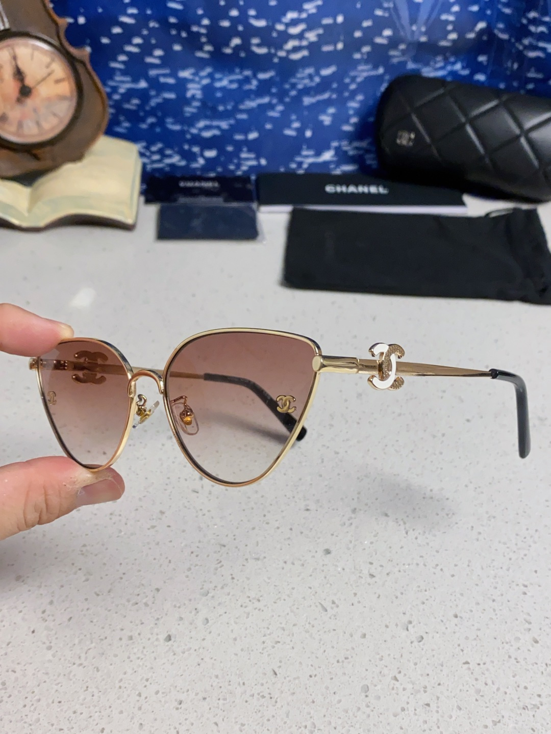 CHANEL シャネル サングラス フレーム太め レディース ブラック ピンク ブラウン ブラック 他全5色展開 - 画像 9