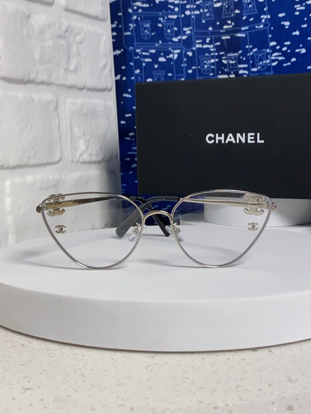 CHANEL シャネル サングラス フラットシェイプ レディース 顔型カバーフレーム 金属フレーム 2色展開 - 画像 4