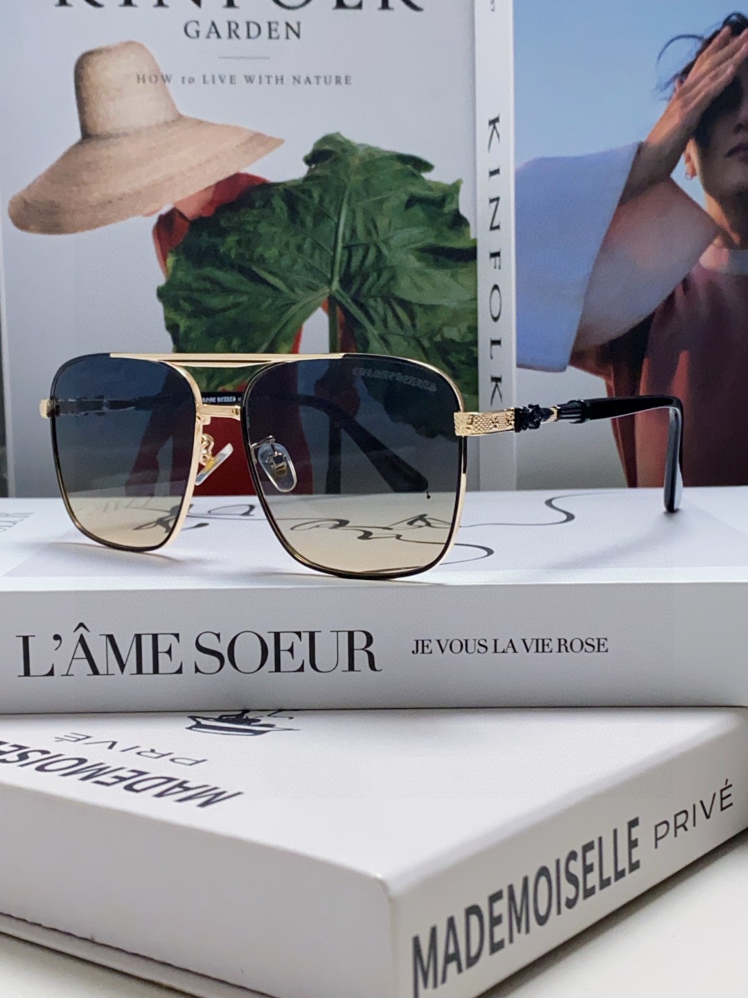 CHROME HEARTS クロムハーツ メンズサングラス ダブルブリッジ フェイズアングル 2024新作 ブラック ブラウン ブルー 3色展開