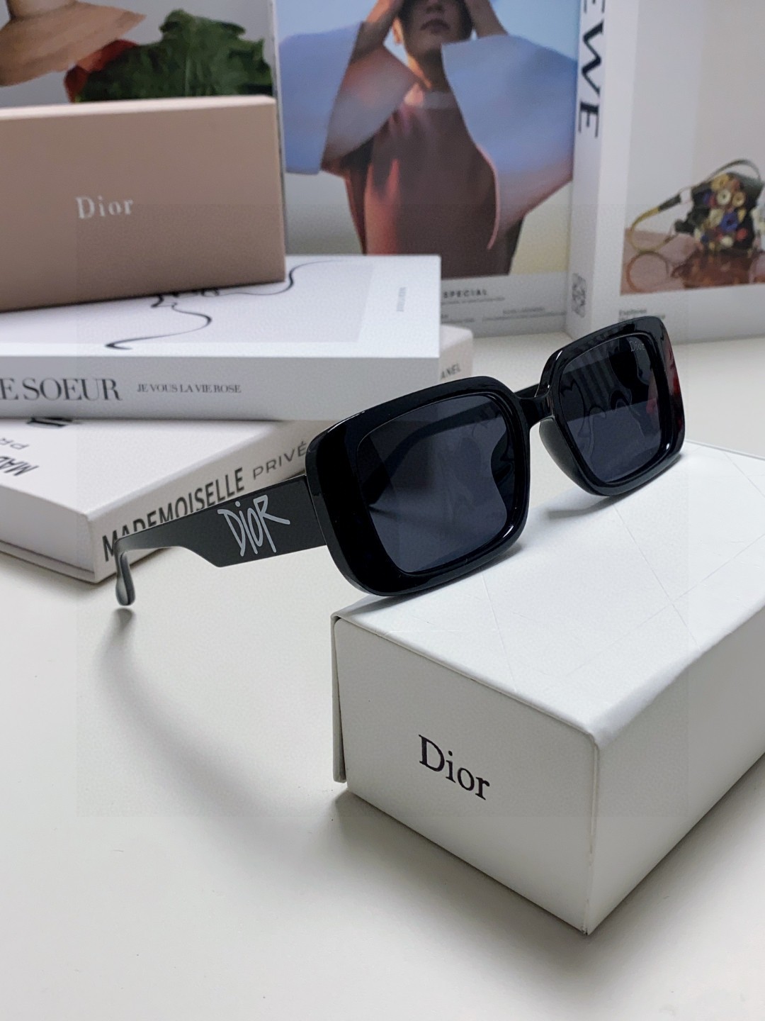 Dior ディオール サングラス フォルムスクエア レディース UVカット 通勤 ファッション 多色展開 - 画像 9