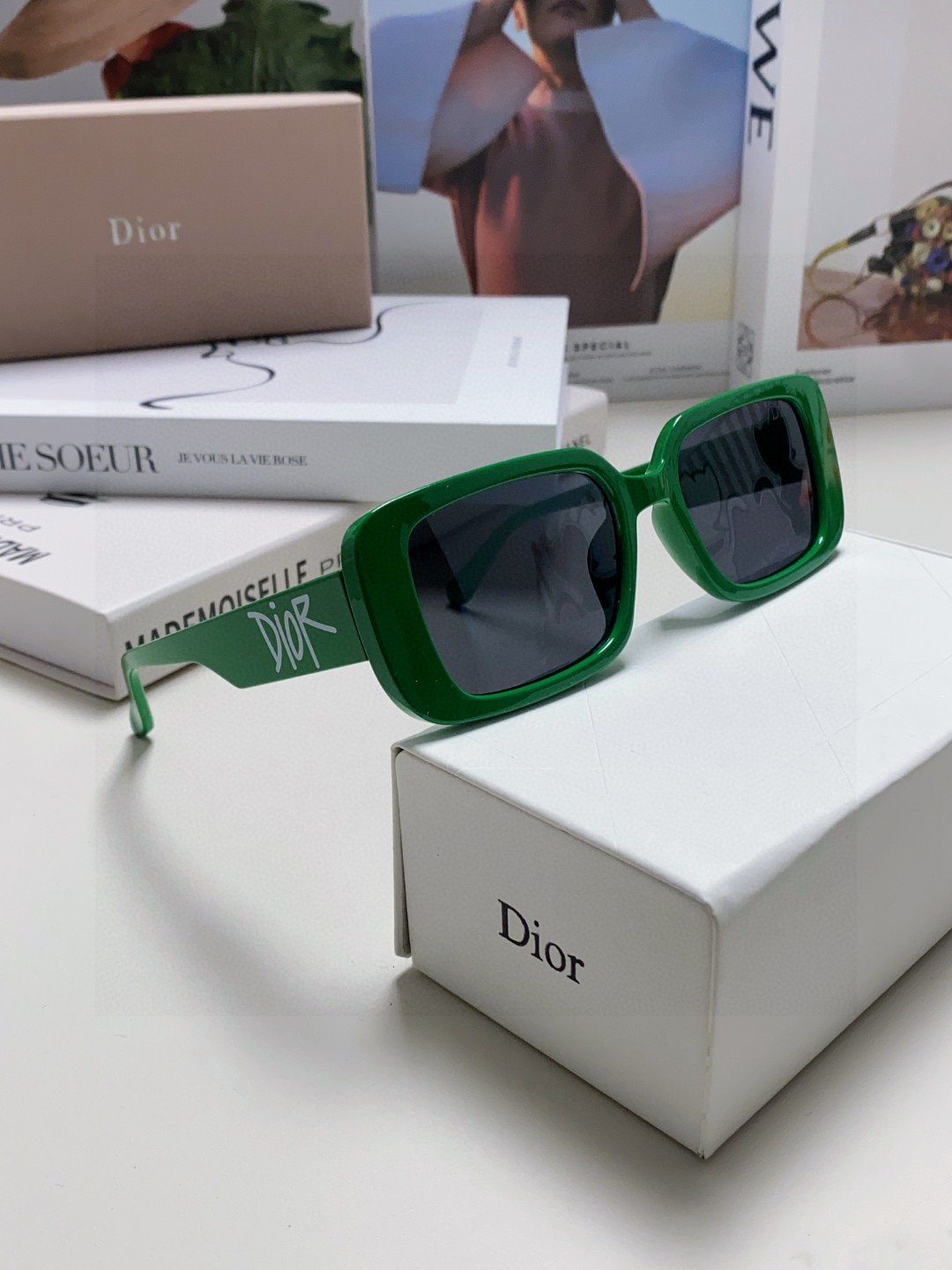 DIOR ディオール レディース サングラス フレーム フラットサングラス 防紫外線 ブランド風 31239 全5色展開 - 画像 9