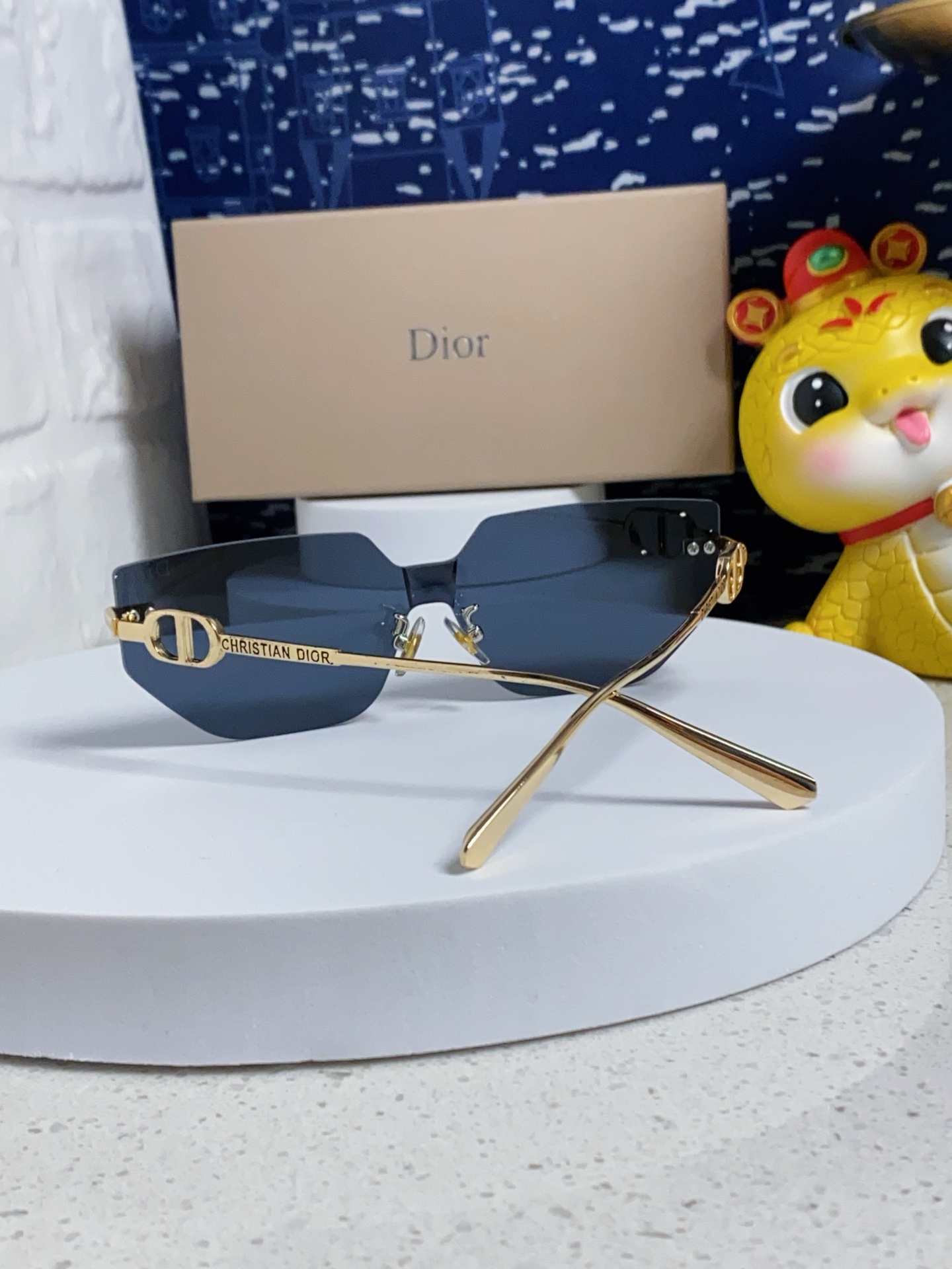 DIOR ディオール サングラス メンズ レディース 2025年新作 フレームレス メタル ブラック 多色展開 - 画像 5