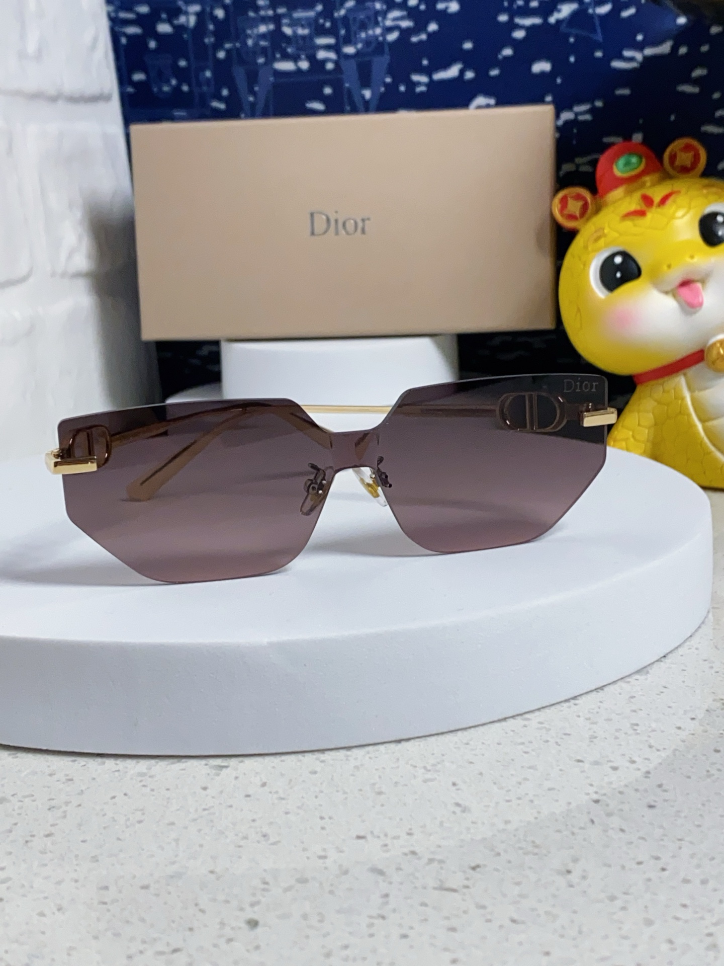 Dior ディオール サングラス メンズ レディース シルバーフレーム 2025年新作 ブラック ピンク ブラウン ホワイト 多色展開 - 画像 4