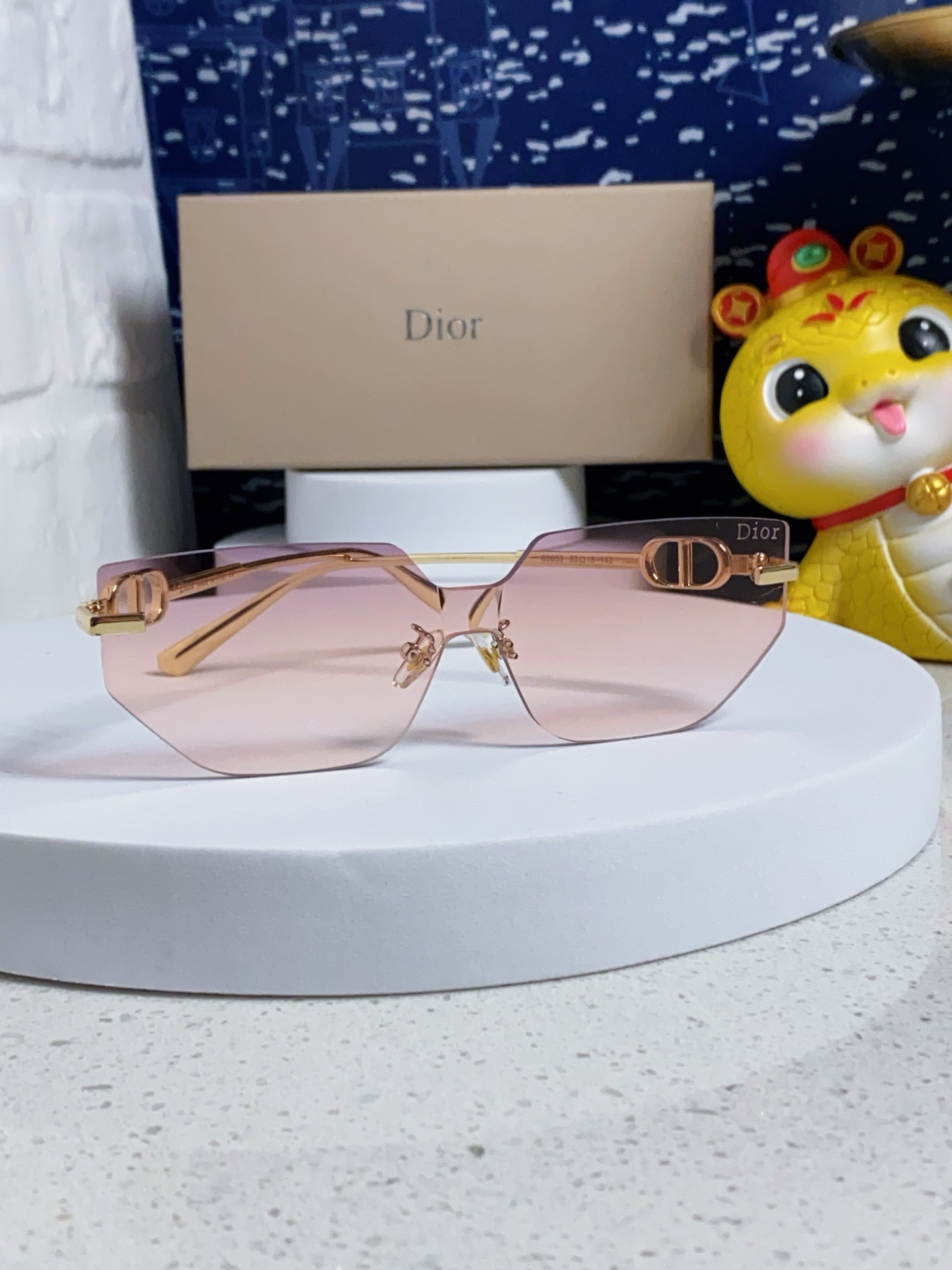 Dior ディオール サングラス フレームレス 本物風 サングラス メンズ レディース 2025年新款 多色展開 - 画像 3