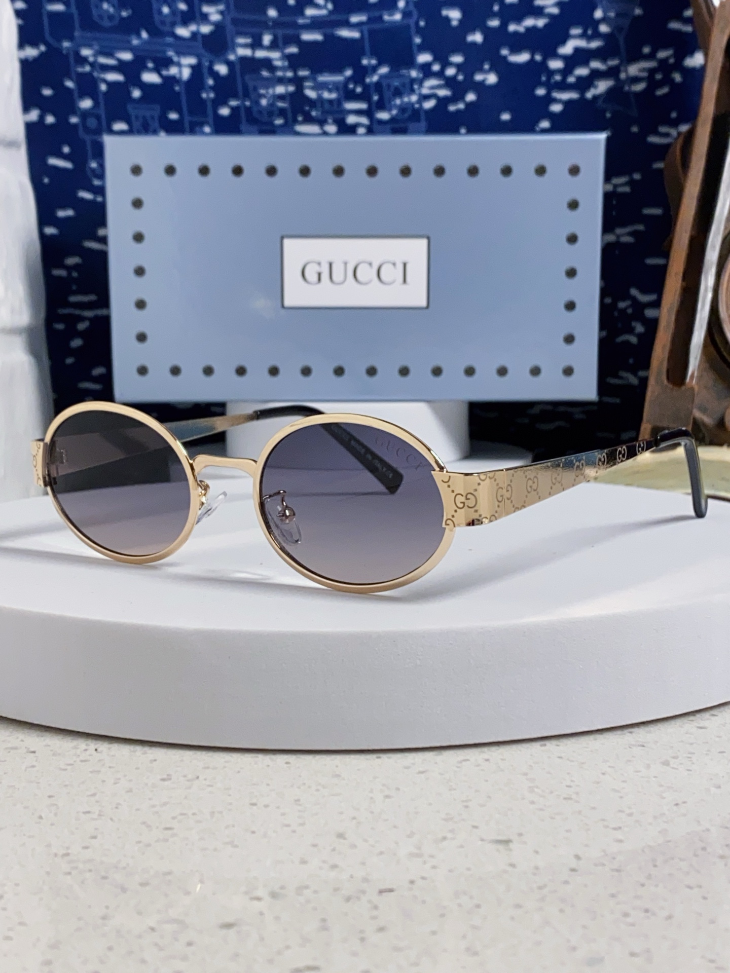 GUCCI グッチ サングラス サングラス 2025年新作 防紫外線 男女兼用 メンズ レディース 金 黒 ブラック 全6色展開