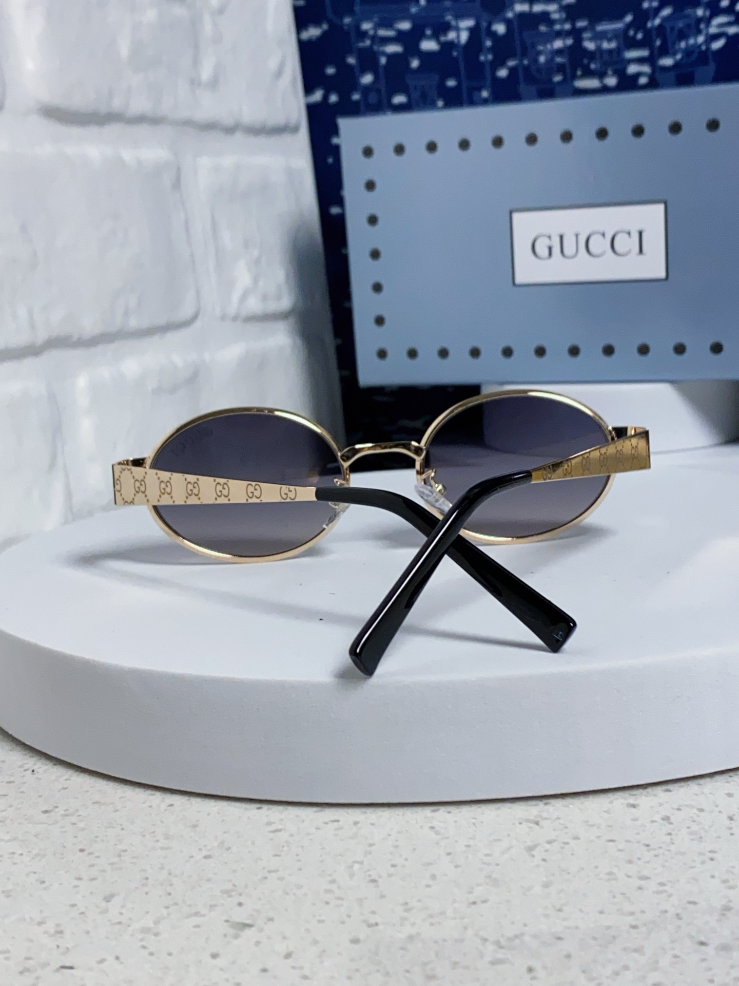 GUCCI グッチ サングラス サングラス 2025年新作 防紫外線 男女兼用 メンズ レディース 金 黒 ブラック 全6色展開 - 画像 6