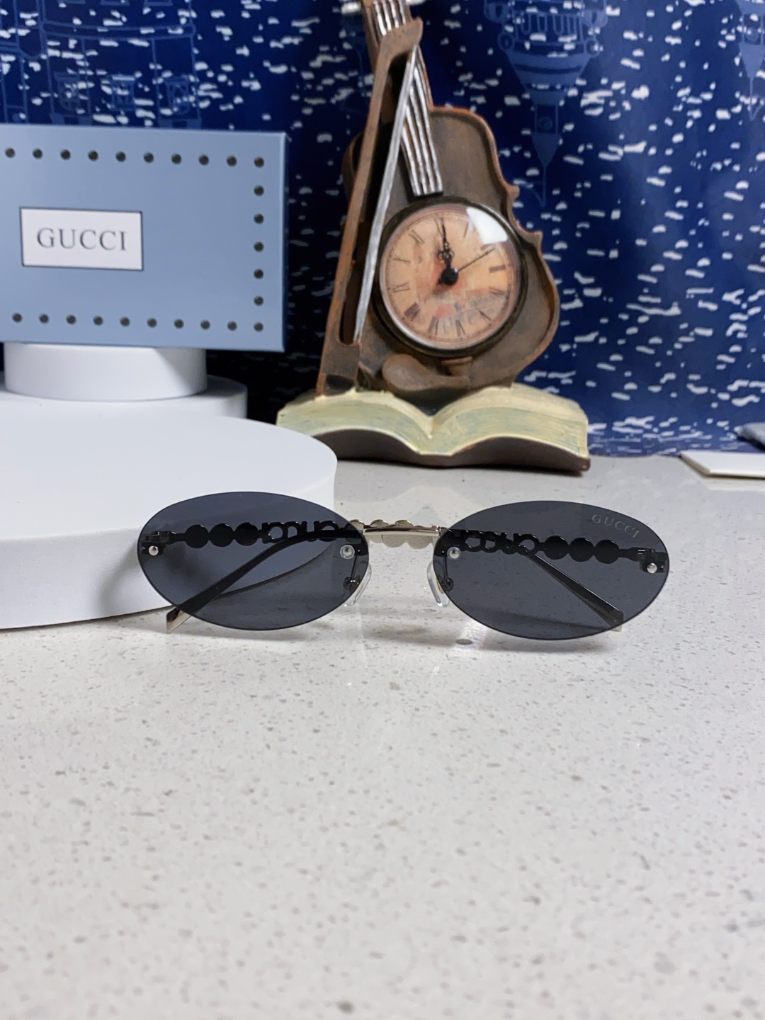 GUCCI グッチ メガネ フレームレスサングラス メンズ レディース サングラス オーバル ペアレル 2025年モデル 多色展開 - 画像 4