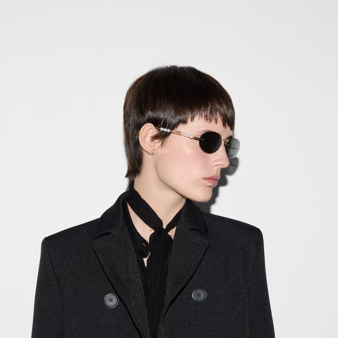 GUCCI グッチ メガネ フレームレスサングラス メンズ レディース サングラス オーバル ペアレル 2025年モデル 多色展開 - 画像 8